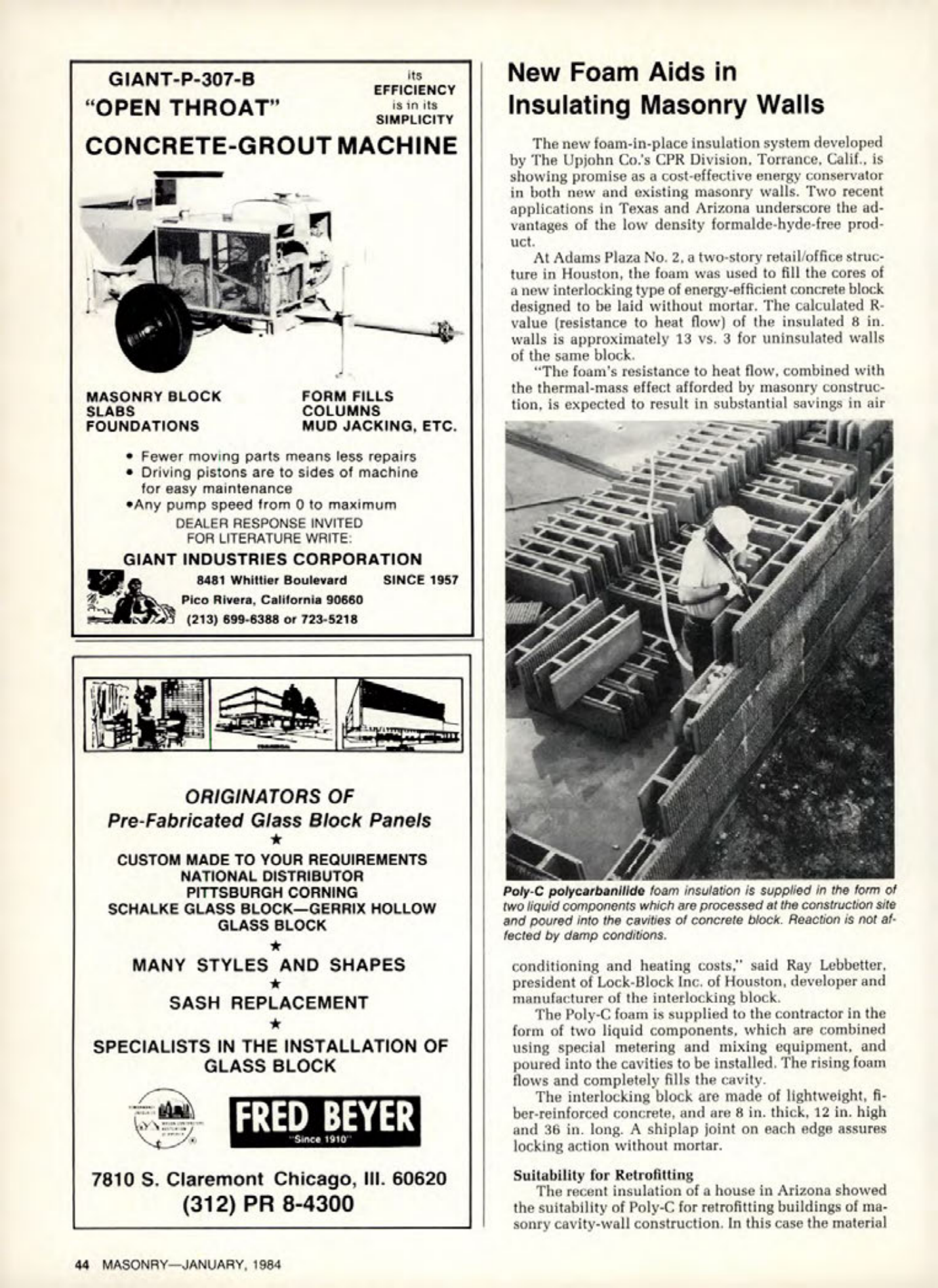 Masonry Magazine January 1984 Page. 44