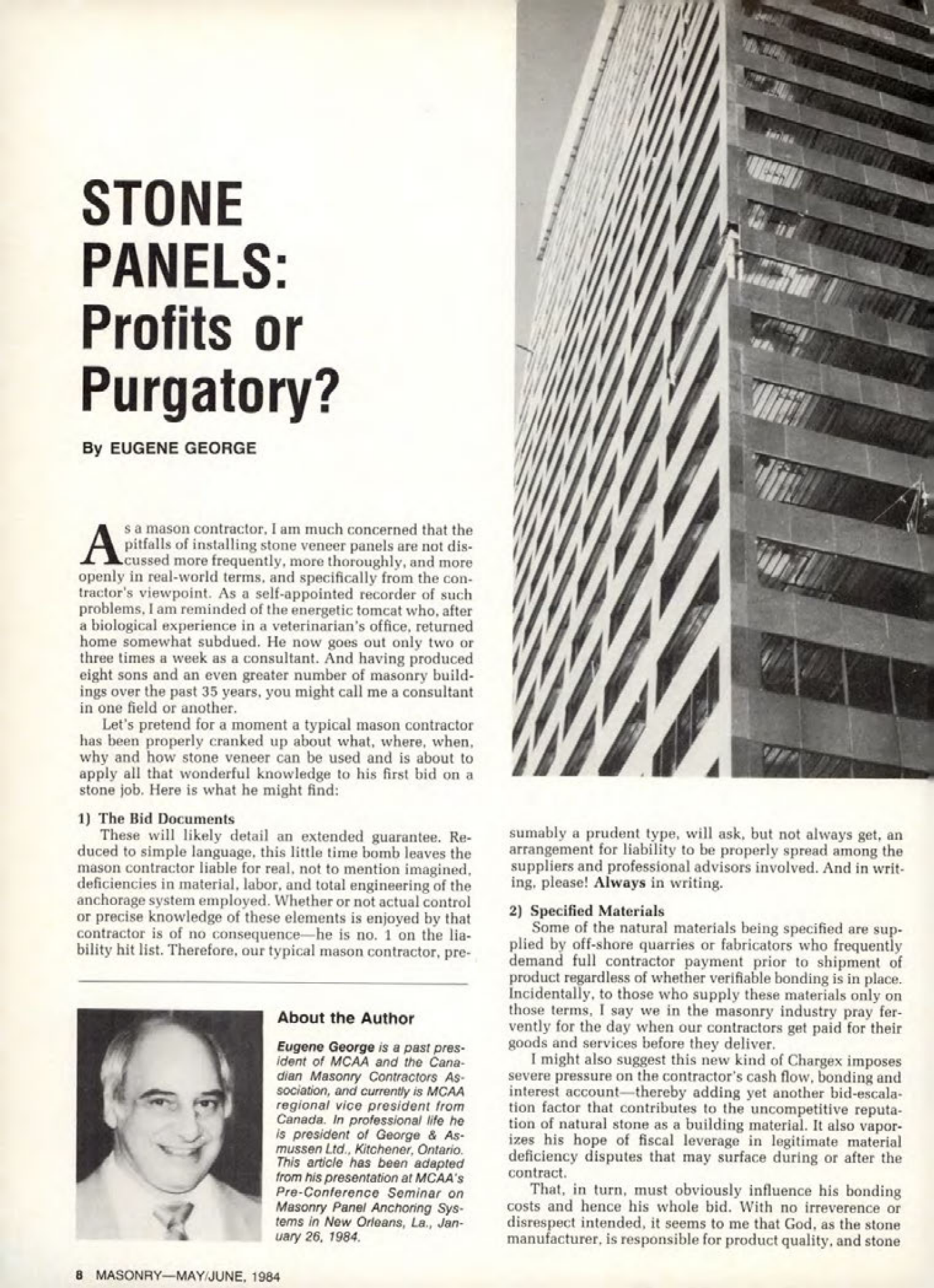 Masonry Magazine June 1984 Page. 8