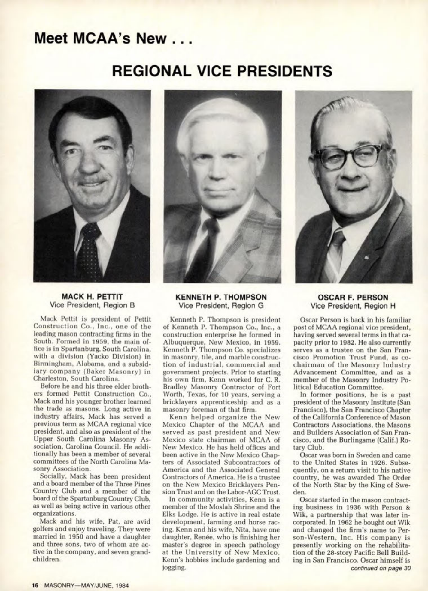 Masonry Magazine June 1984 Page. 16