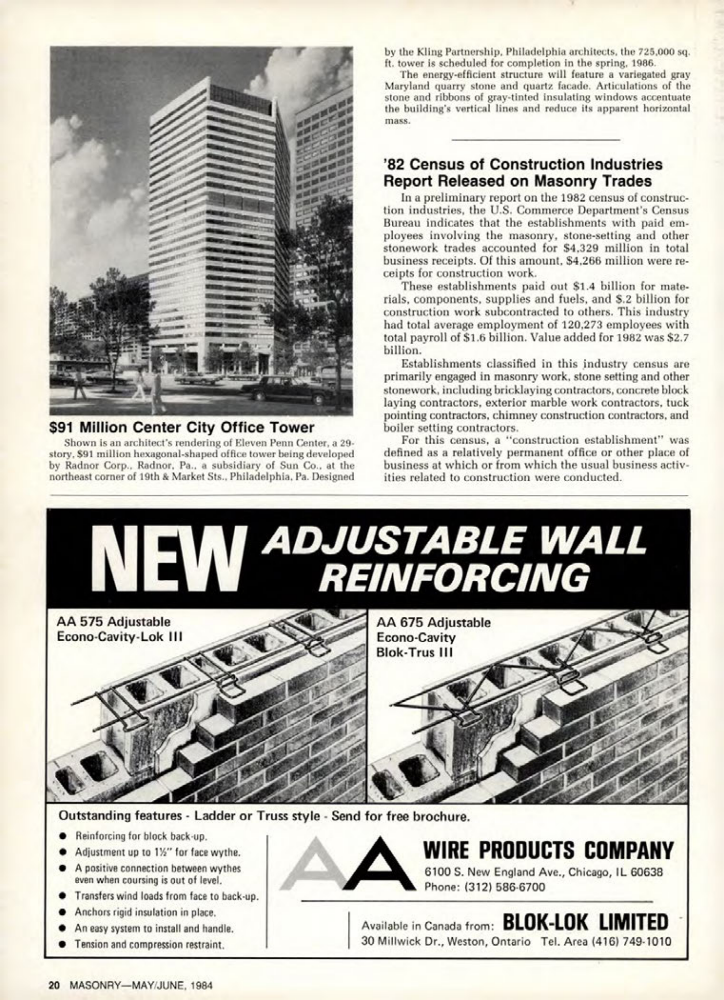 Masonry Magazine June 1984 Page. 20