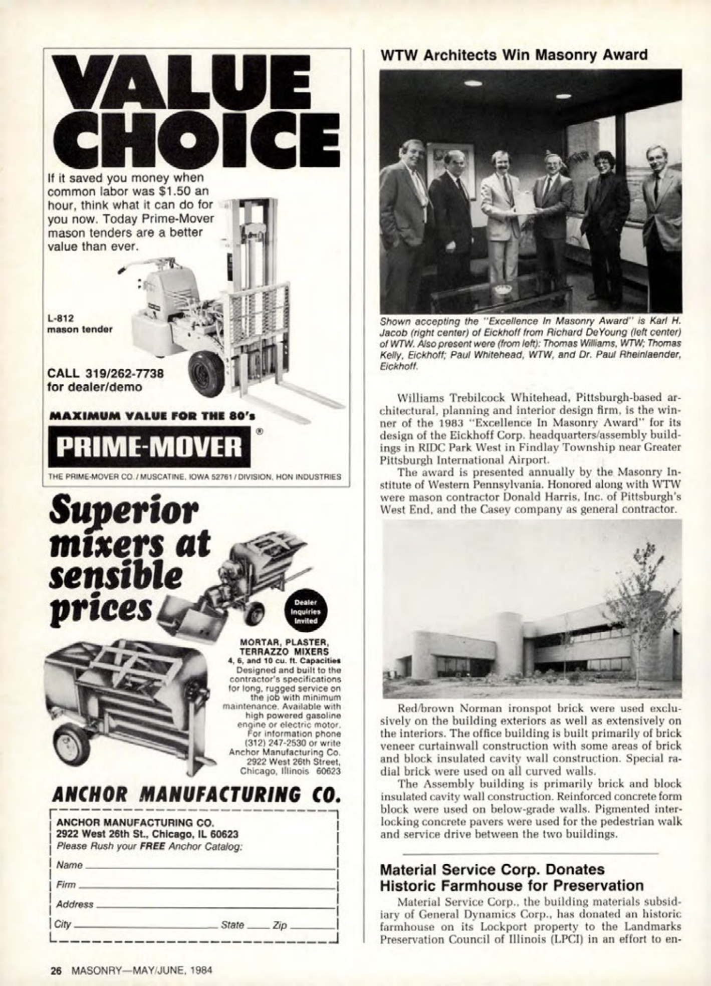Masonry Magazine June 1984 Page. 26