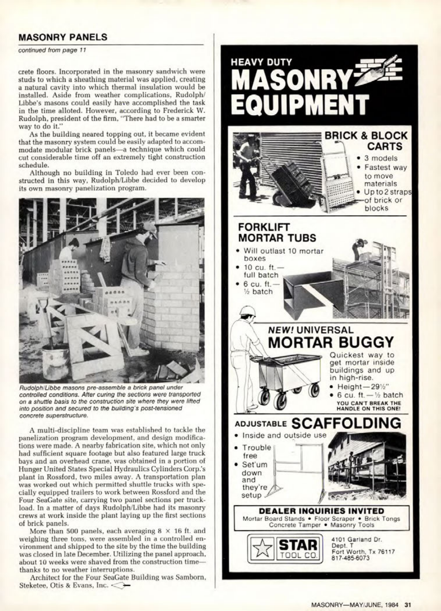 Masonry Magazine June 1984 Page. 31