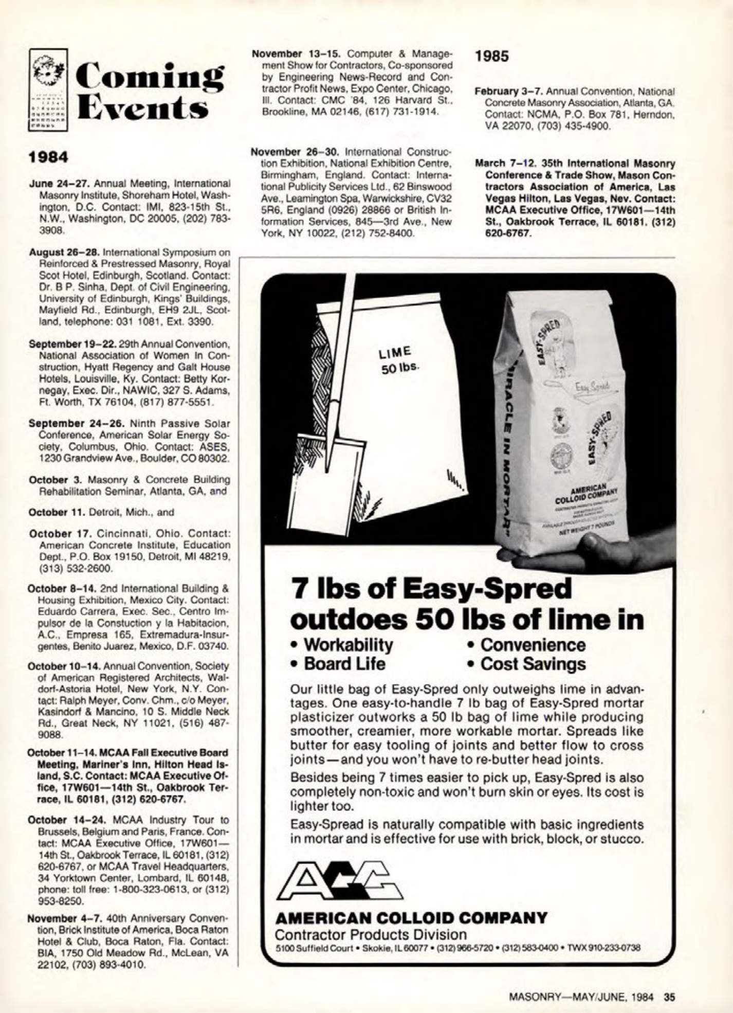 Masonry Magazine June 1984 Page. 35