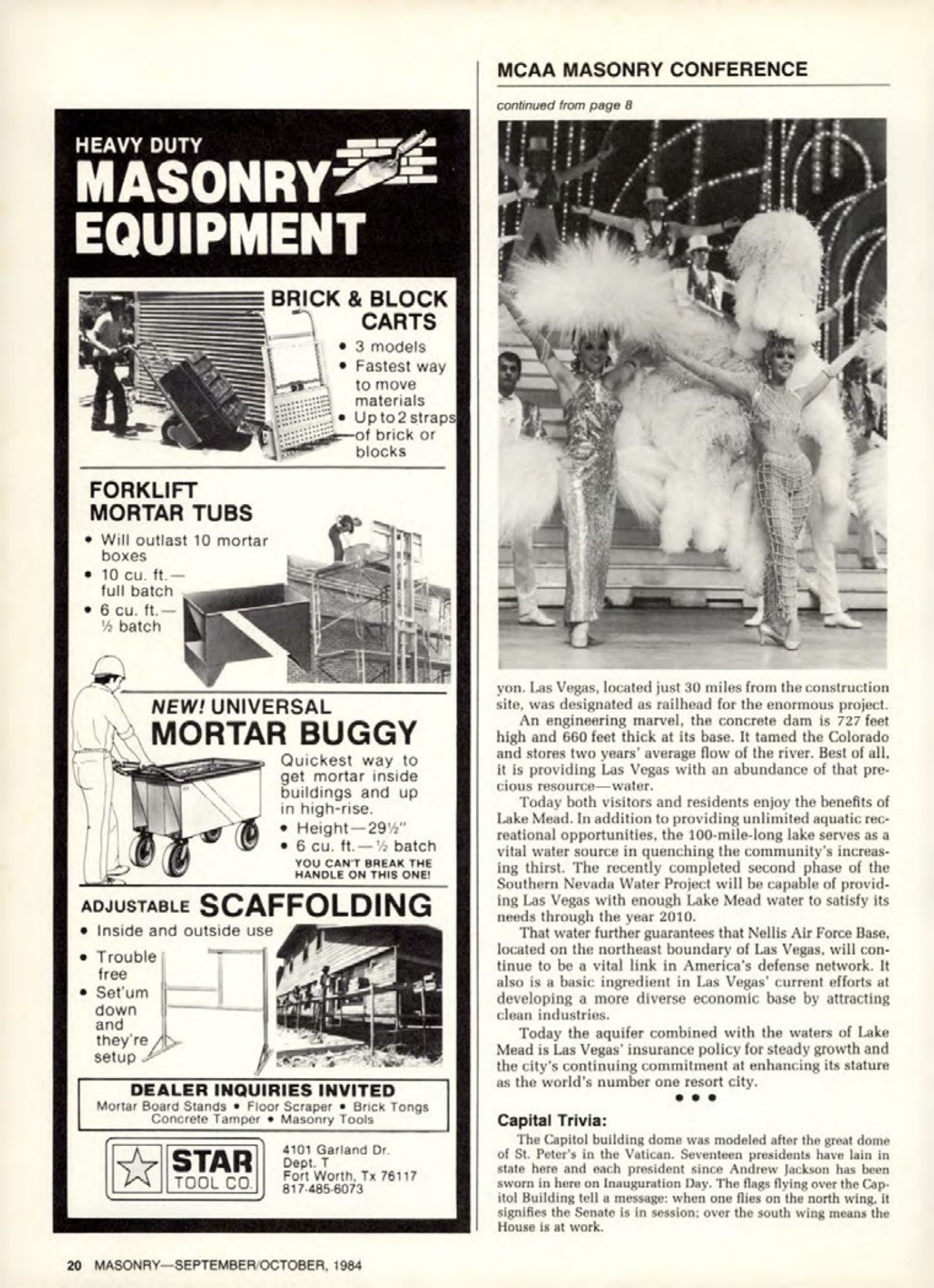 Masonry Magazine October 1984 Page. 20