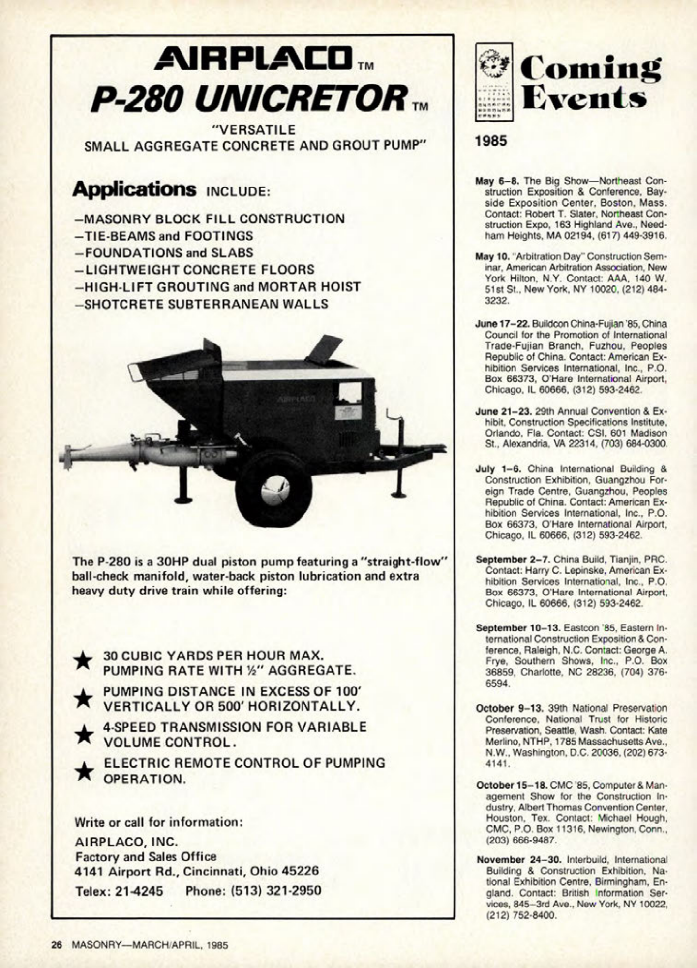 Masonry Magazine April 1985 Page. 26