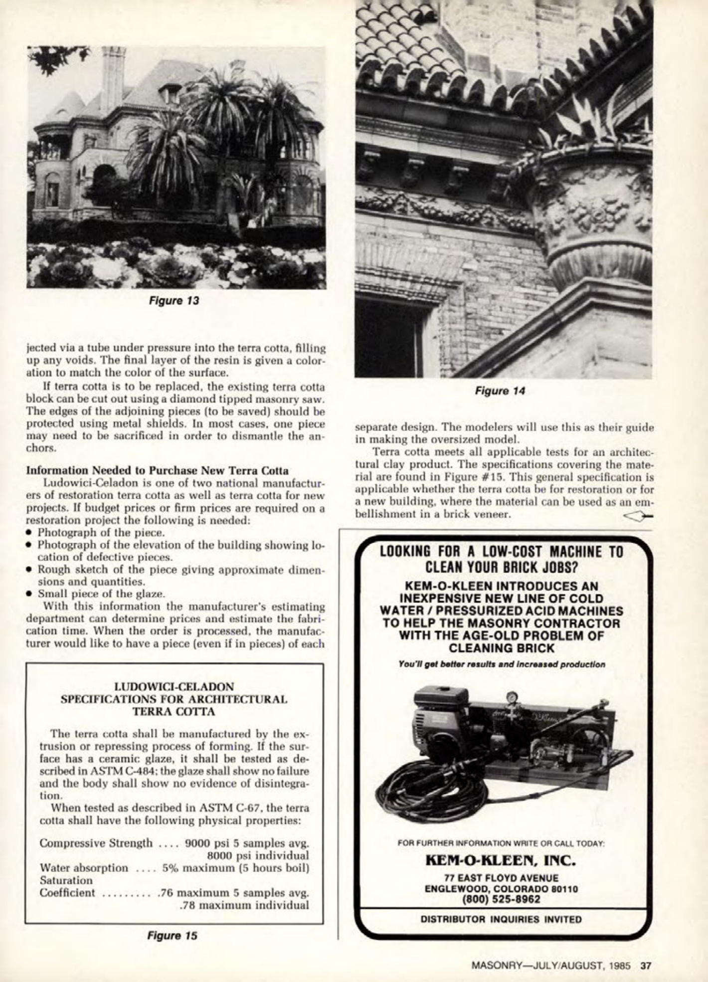 Masonry Magazine August 1985 Page. 37