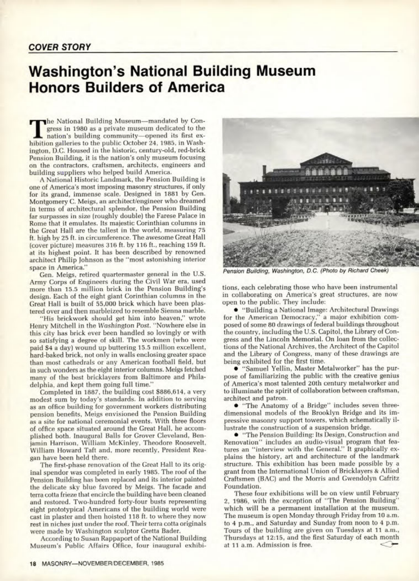 Masonry Magazine December 1985 Page. 18