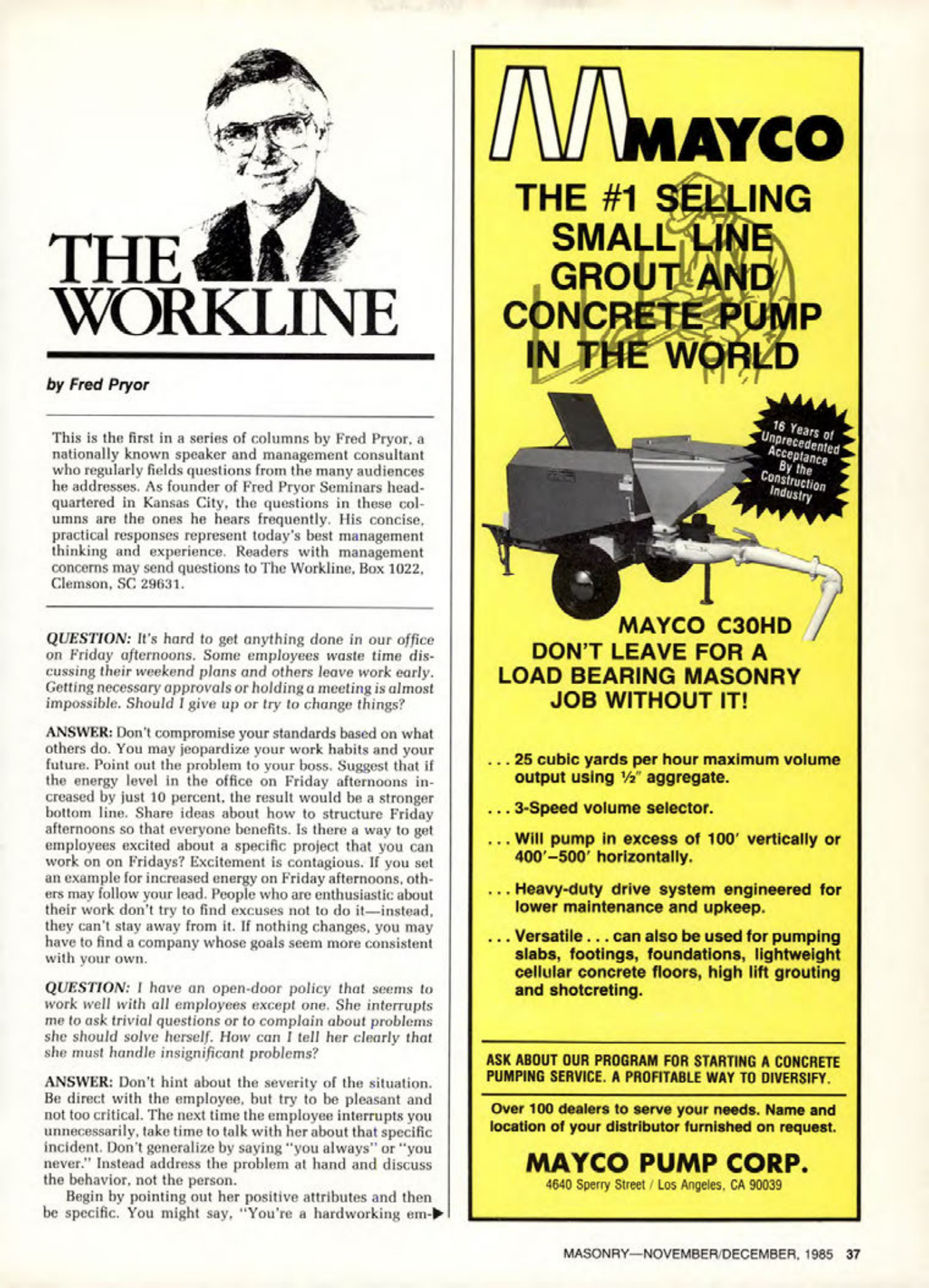 Masonry Magazine December 1985 Page. 37