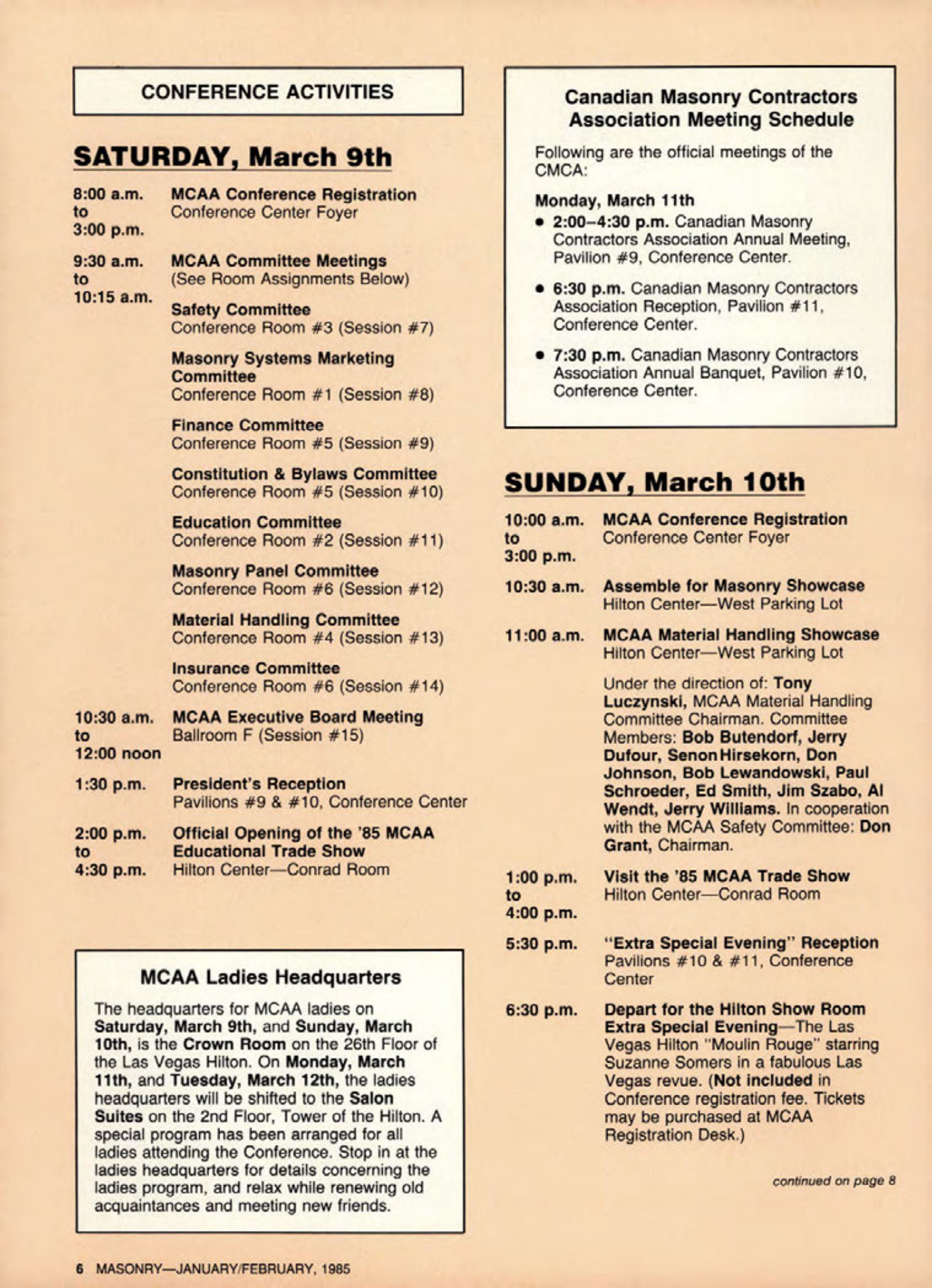 Masonry Magazine February 1985 Page. 6