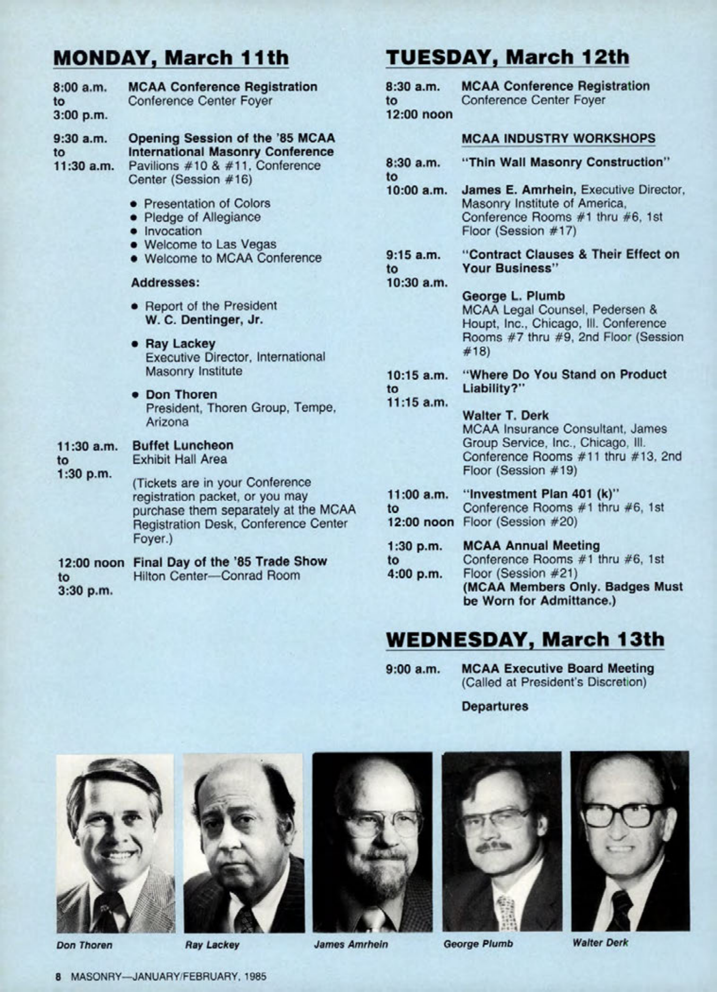 Masonry Magazine February 1985 Page. 8