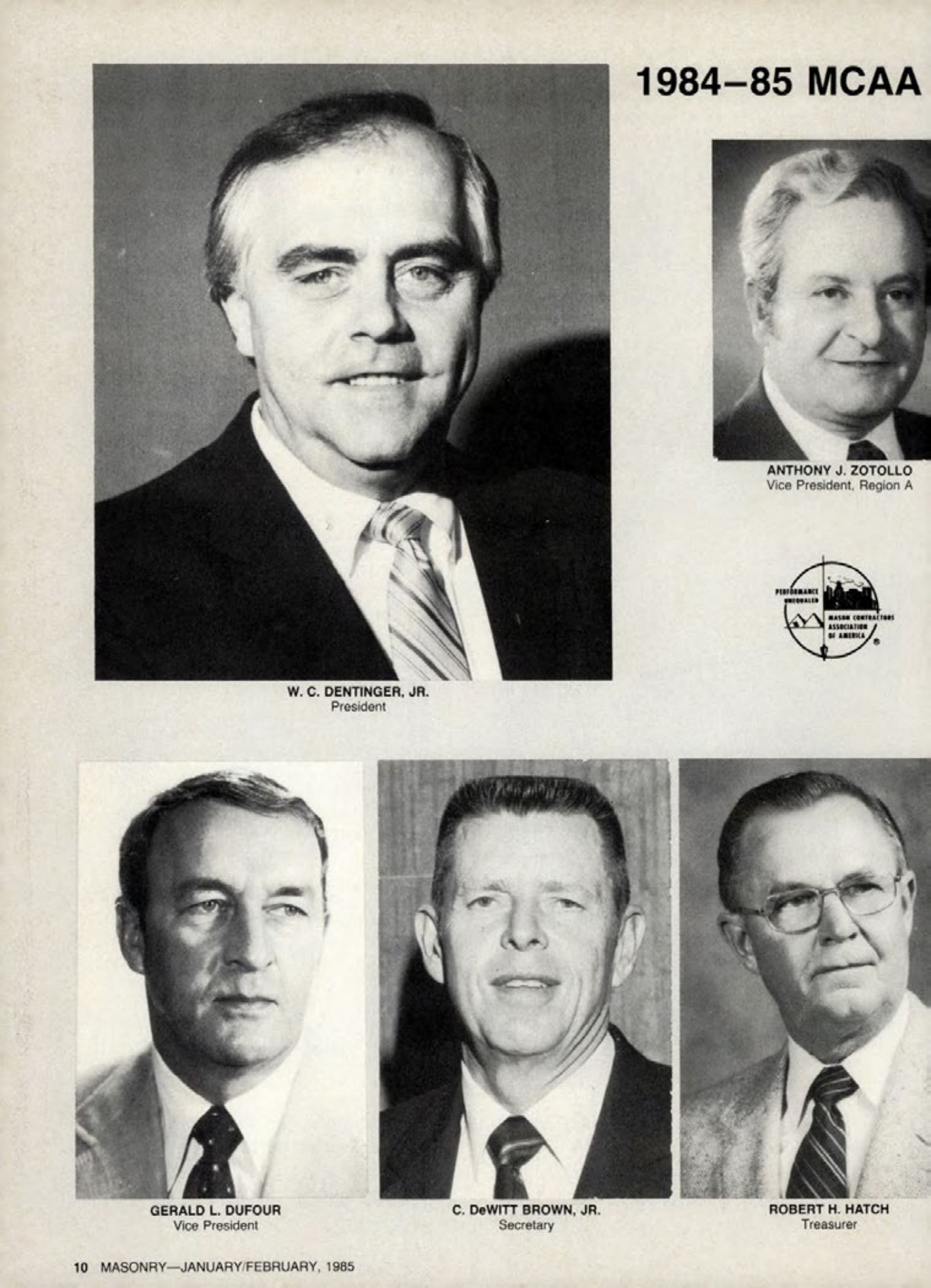 Masonry Magazine February 1985 Page. 10