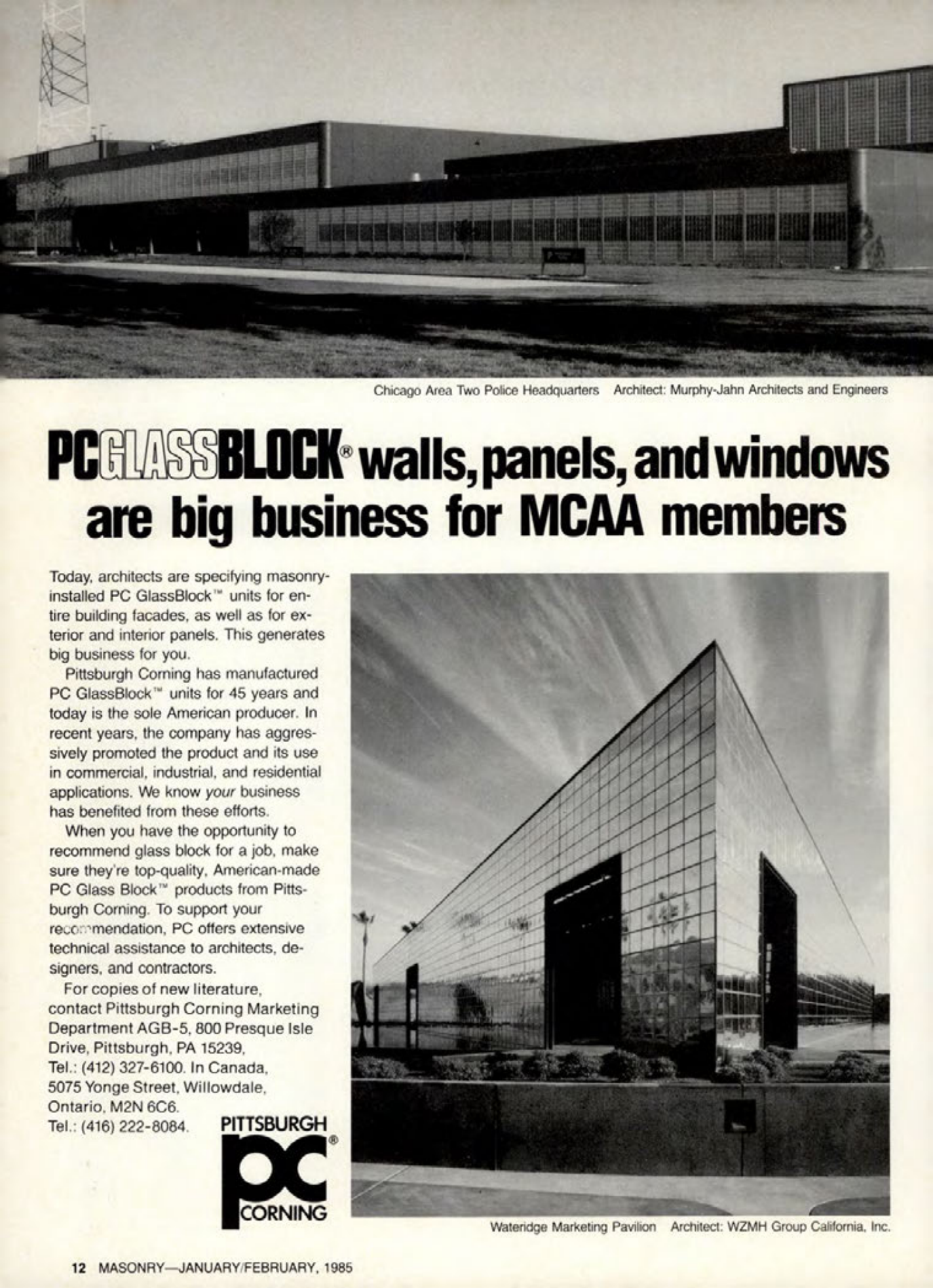 Masonry Magazine February 1985 Page. 12