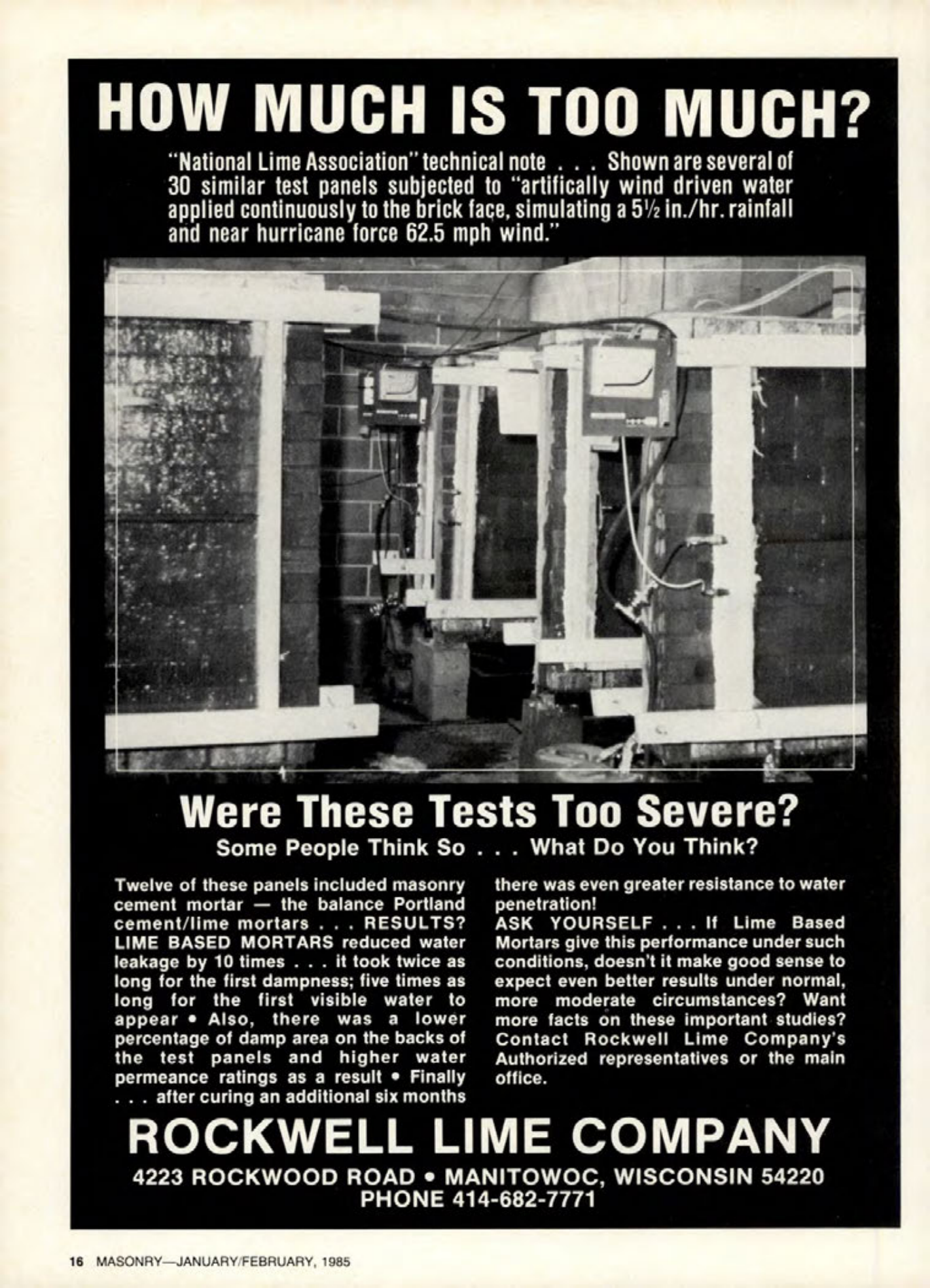 Masonry Magazine February 1985 Page. 16