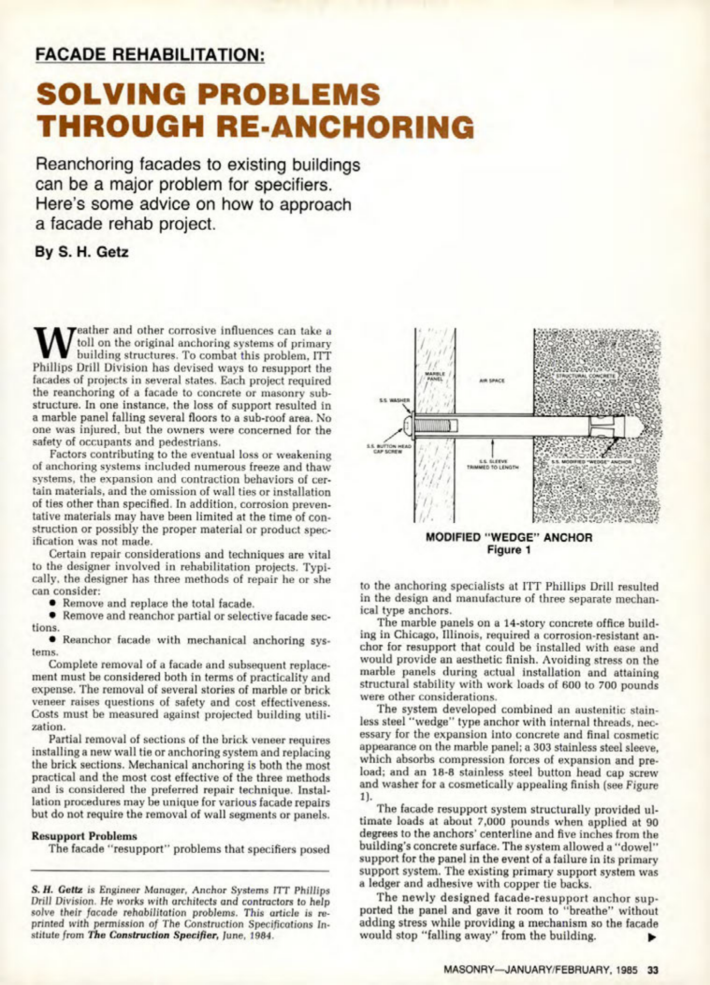 Masonry Magazine February 1985 Page. 33