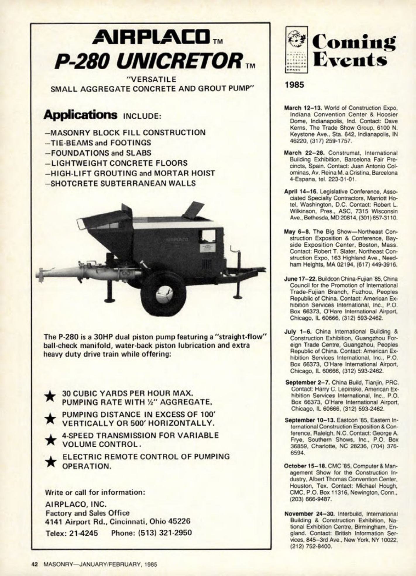 Masonry Magazine February 1985 Page. 42