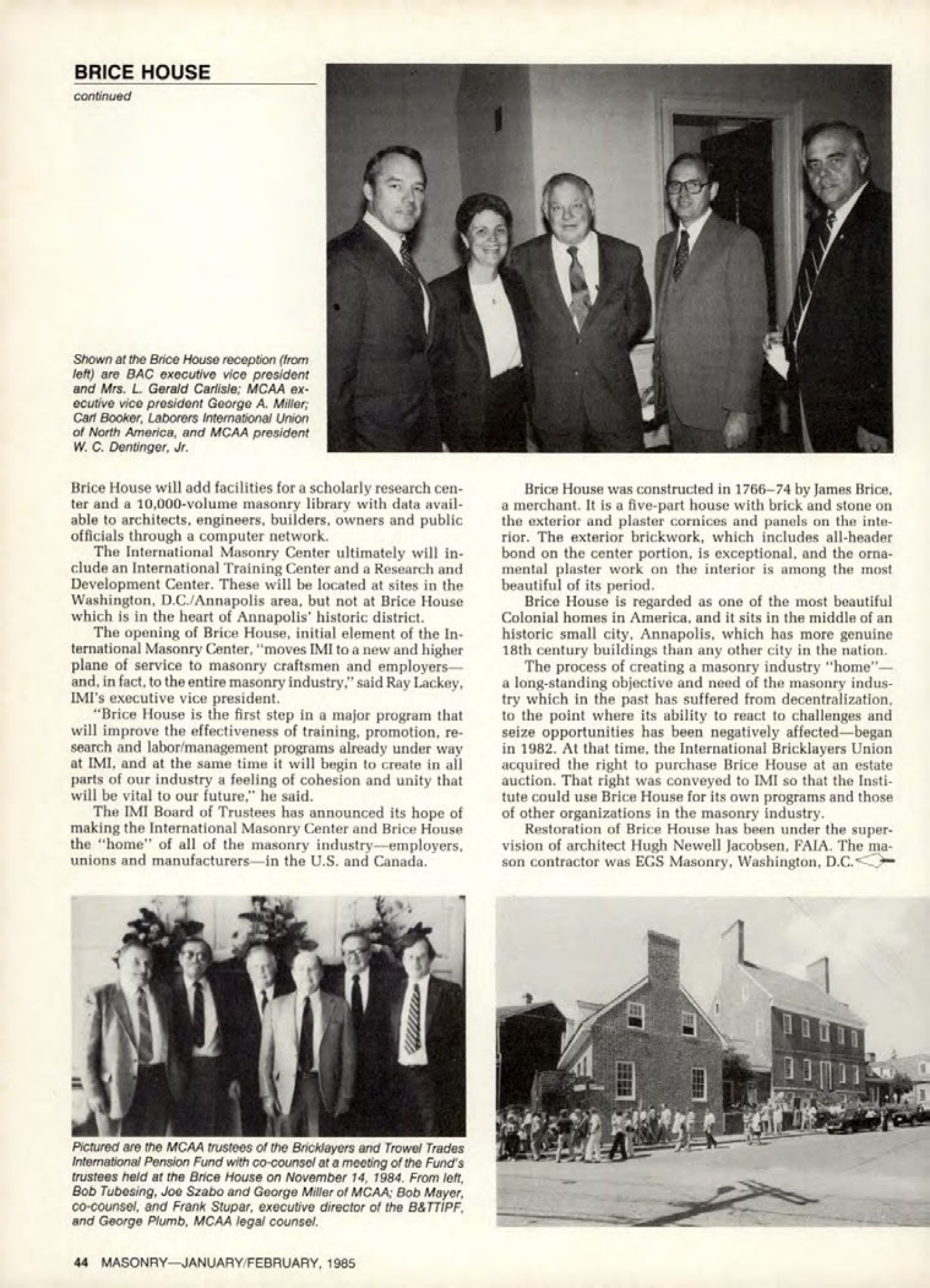 Masonry Magazine February 1985 Page. 44