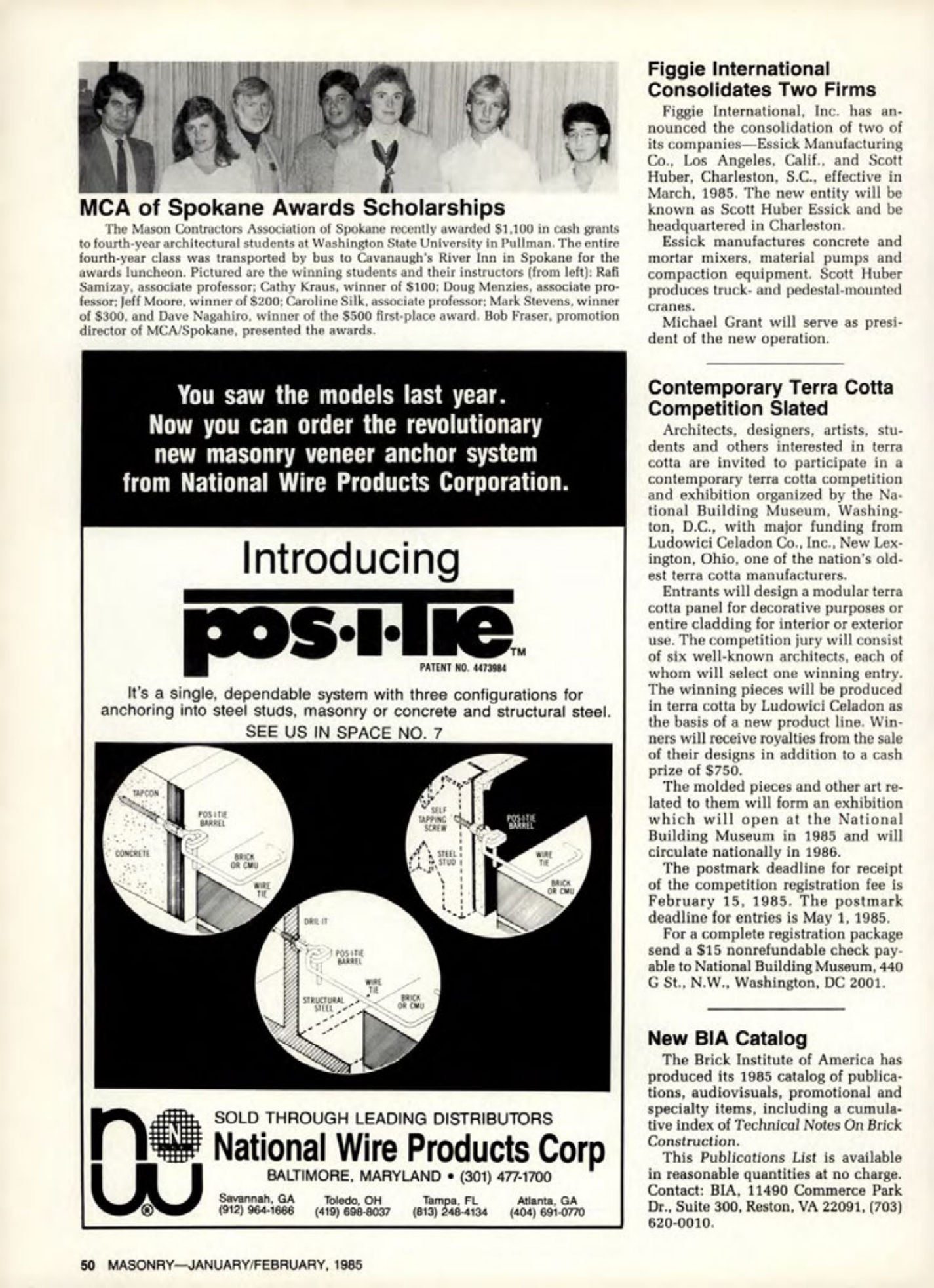 Masonry Magazine February 1985 Page. 50