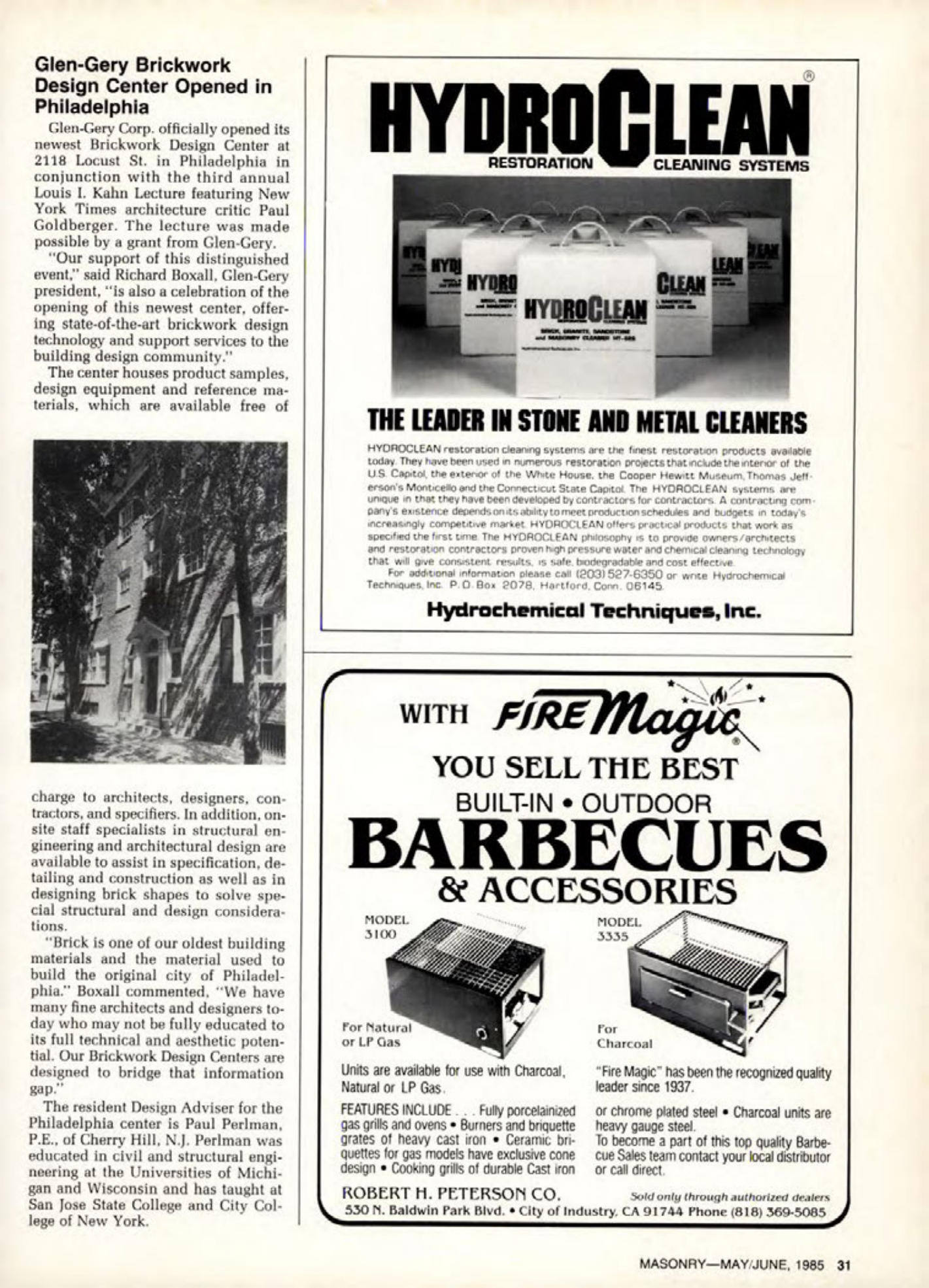Masonry Magazine June 1985 Page. 31