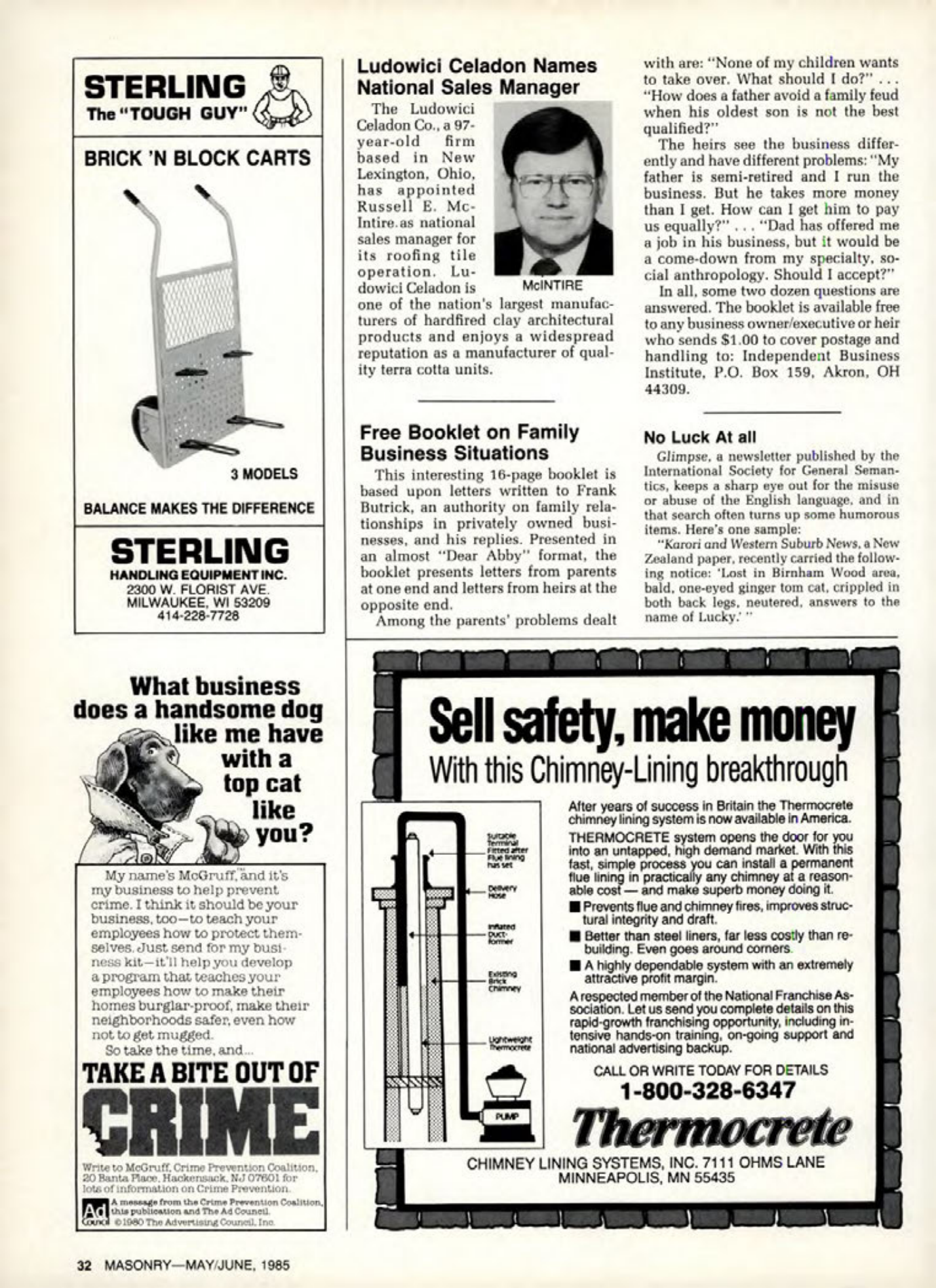 Masonry Magazine June 1985 Page. 32