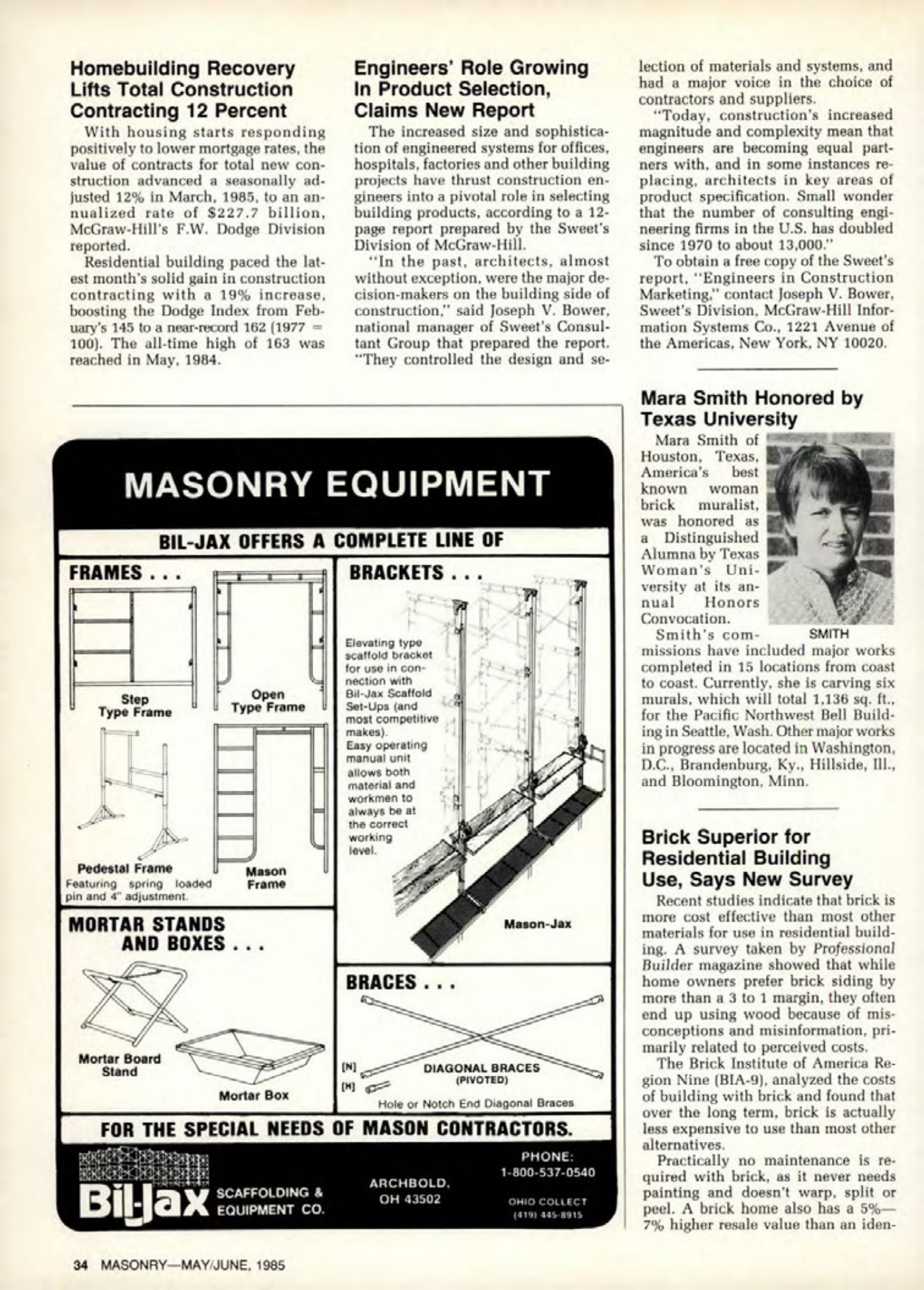Masonry Magazine June 1985 Page. 34