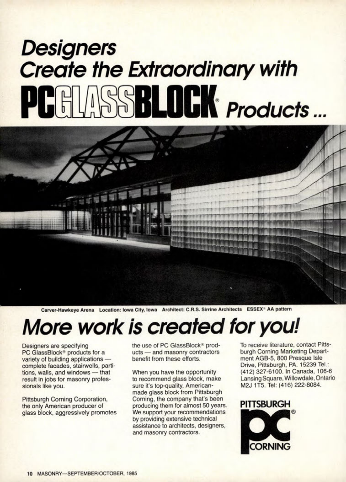 Masonry Magazine October 1985 Page. 10