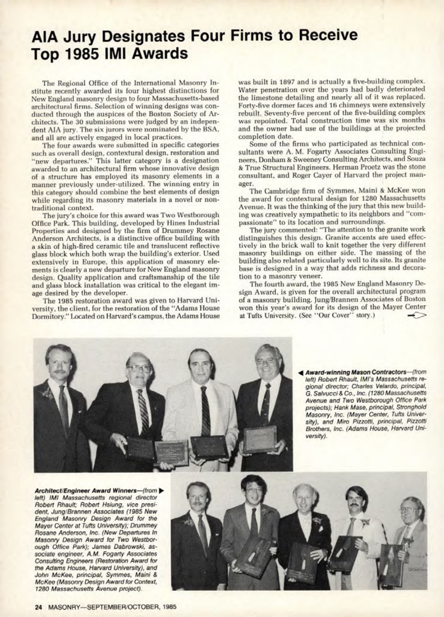 Masonry Magazine October 1985 Page. 28
