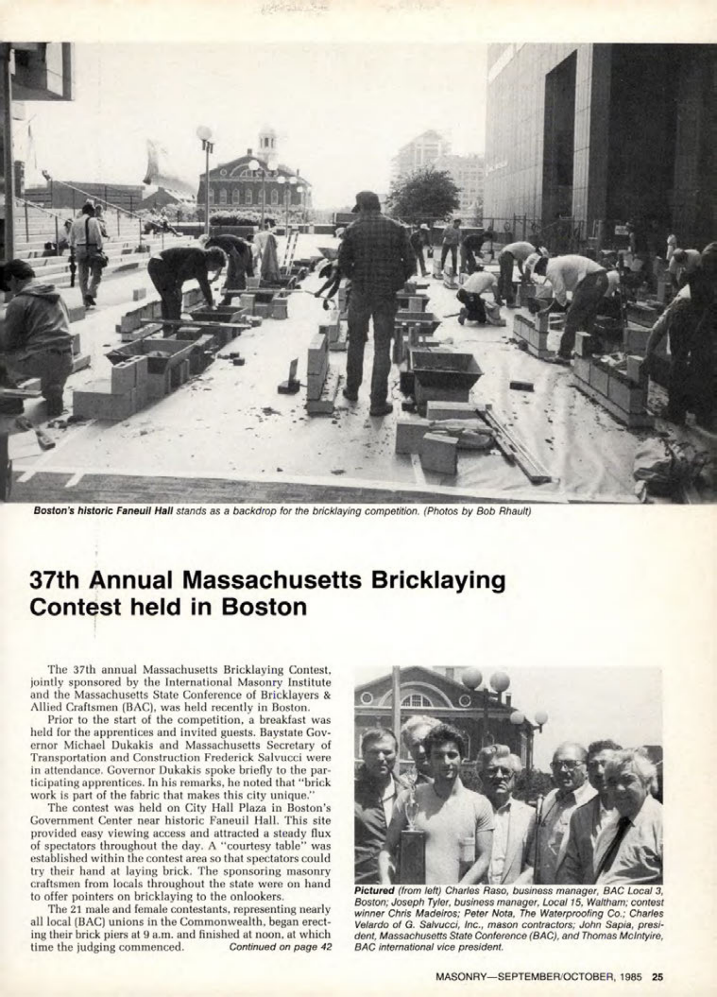 Masonry Magazine October 1985 Page. 29
