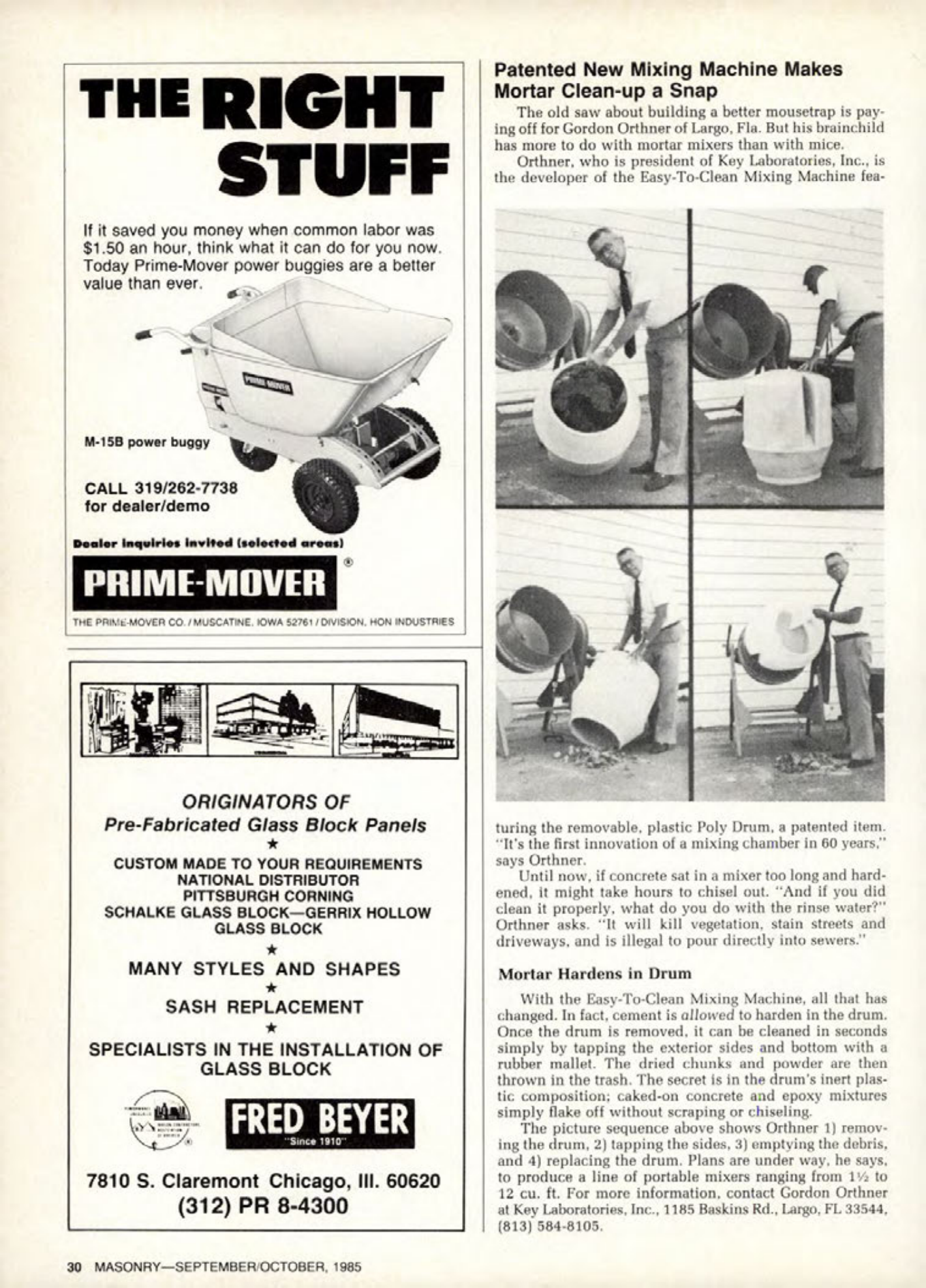 Masonry Magazine October 1985 Page. 34