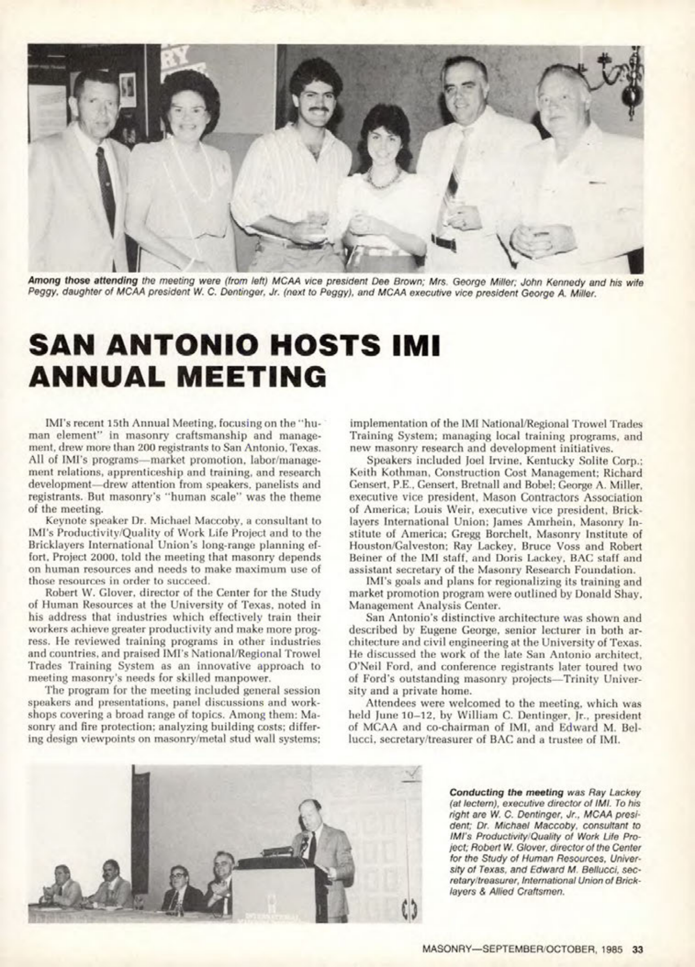 Masonry Magazine October 1985 Page. 37