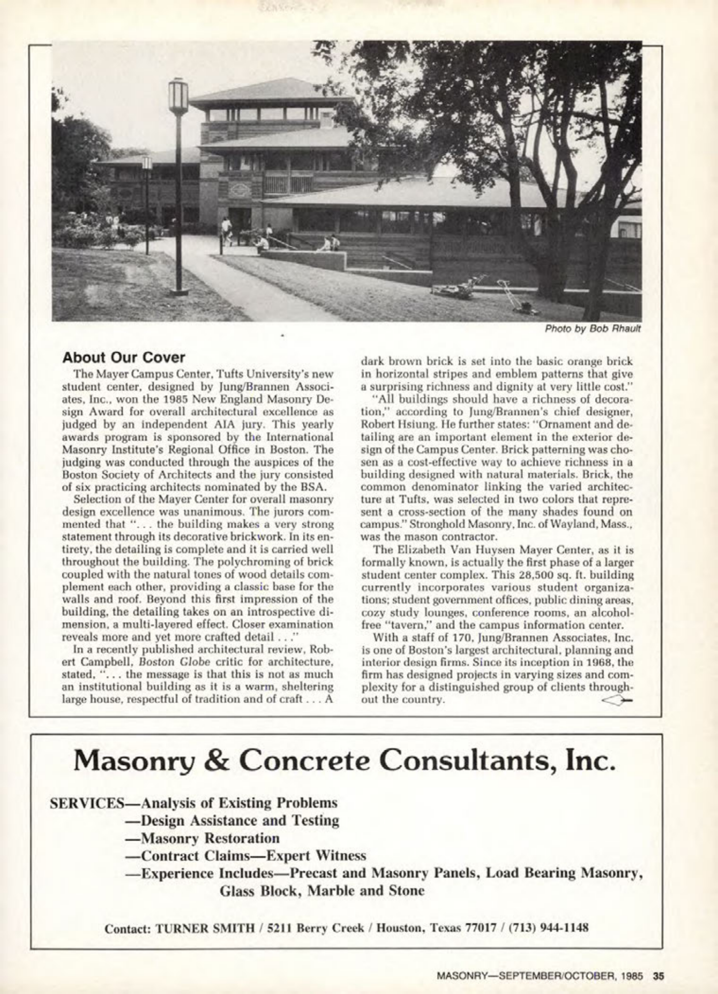 Masonry Magazine October 1985 Page. 39