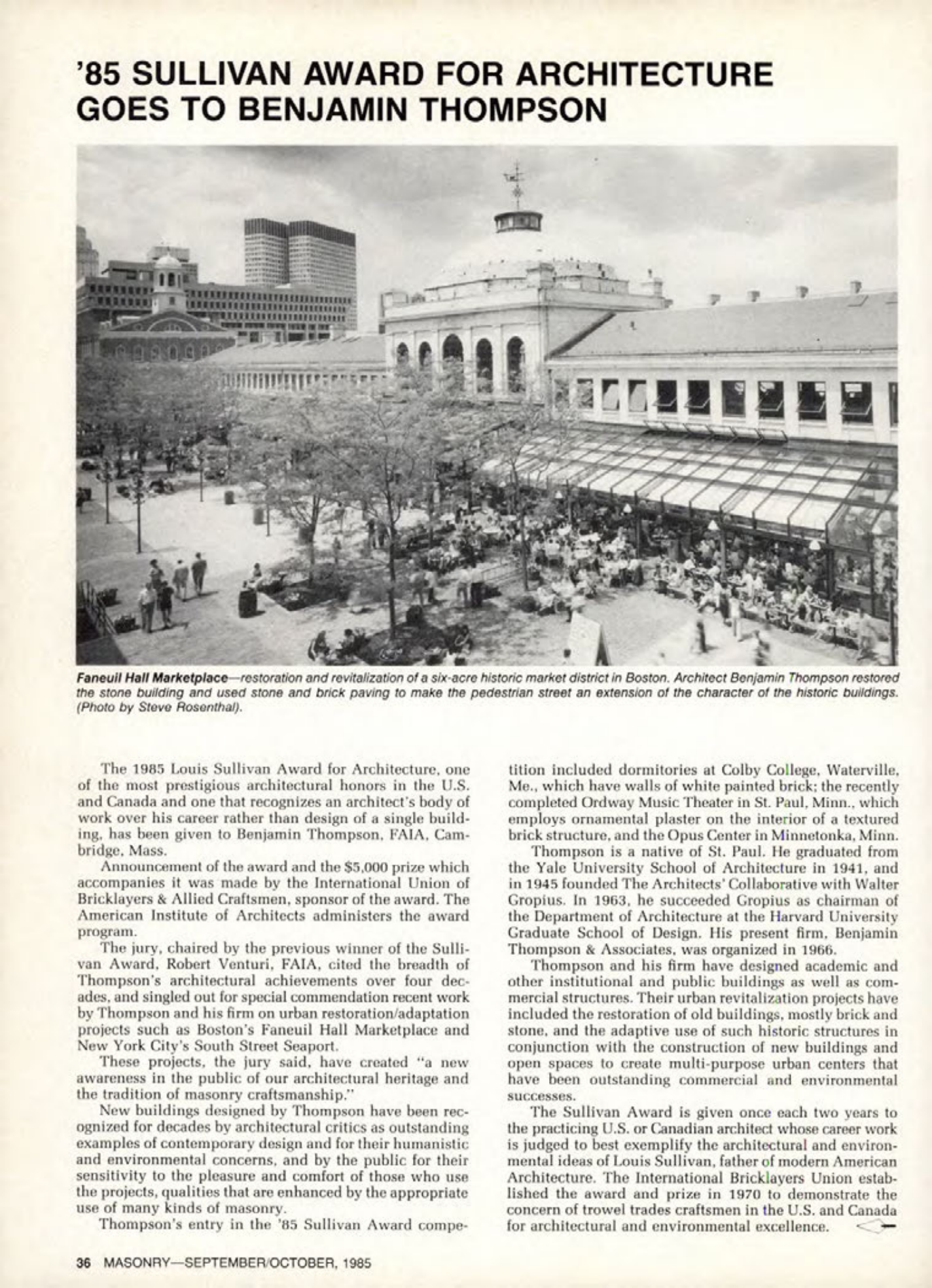 Masonry Magazine October 1985 Page. 40