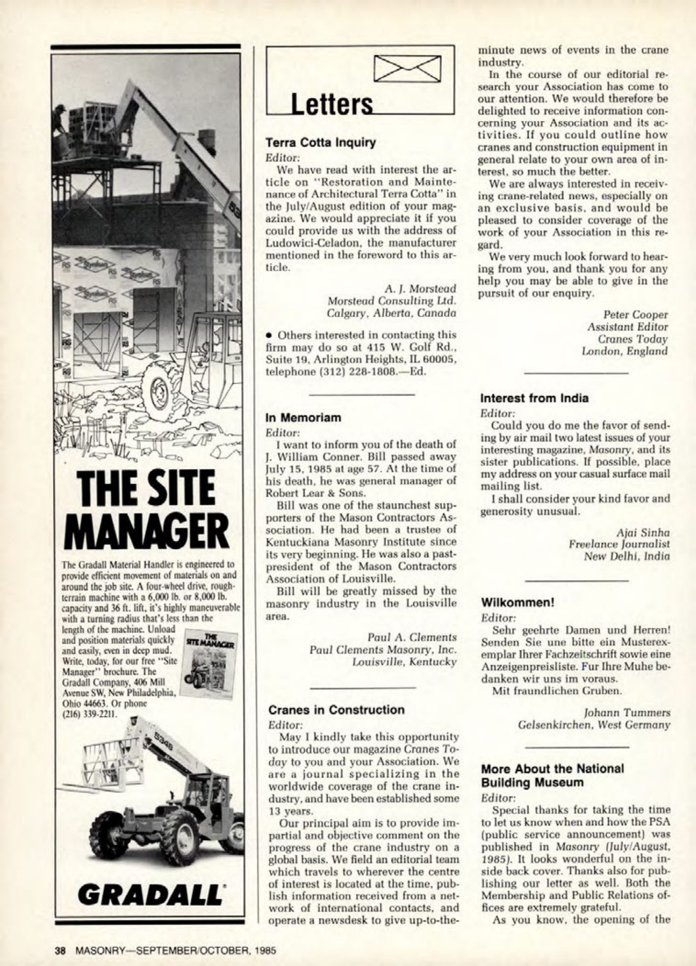 Masonry Magazine October 1985 Page. 42