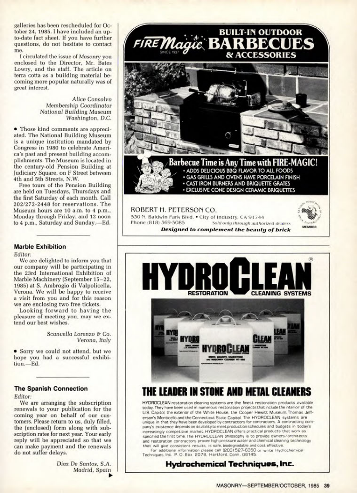 Masonry Magazine October 1985 Page. 43
