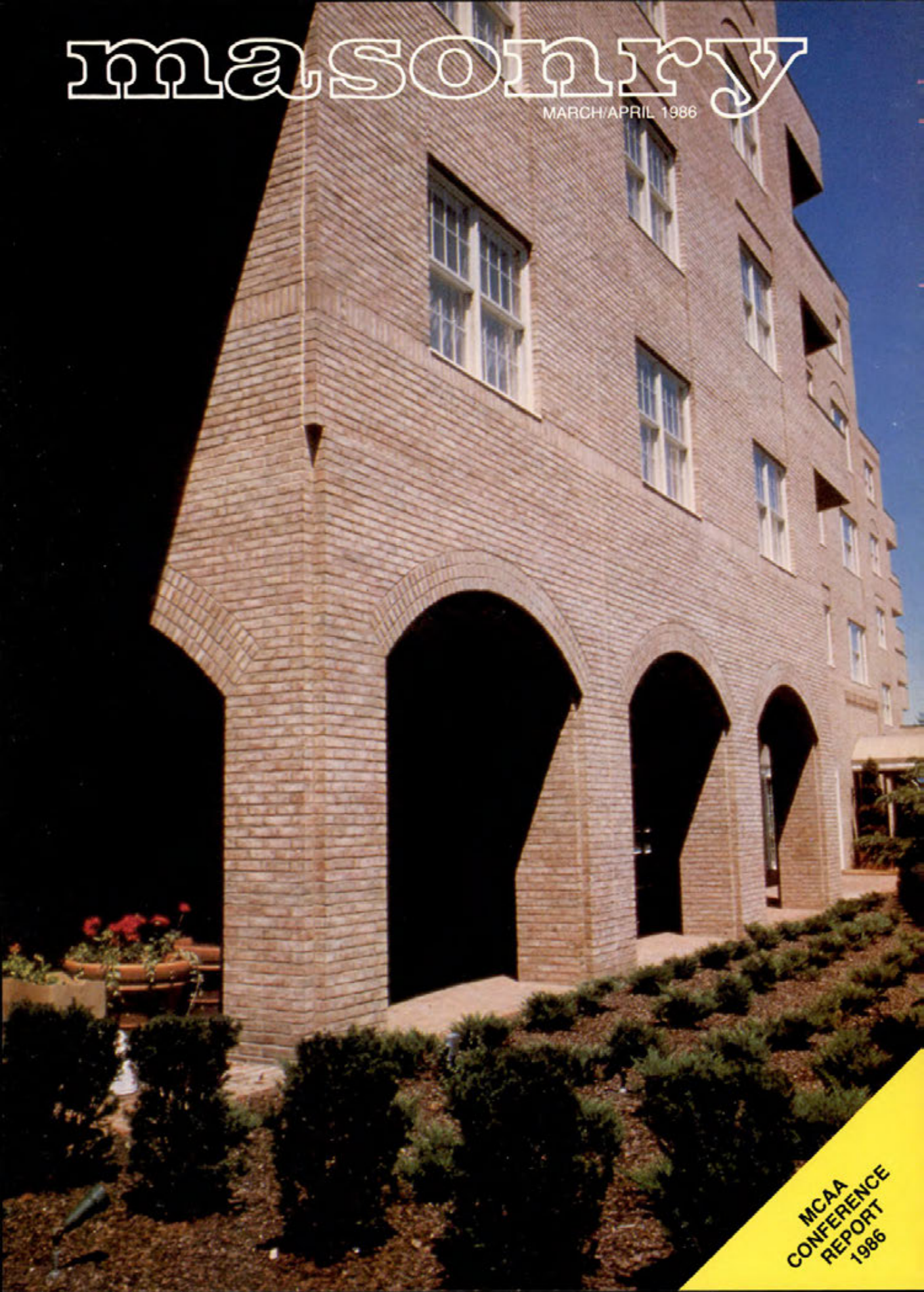 Masonry Magazine April 1986 Page. 1