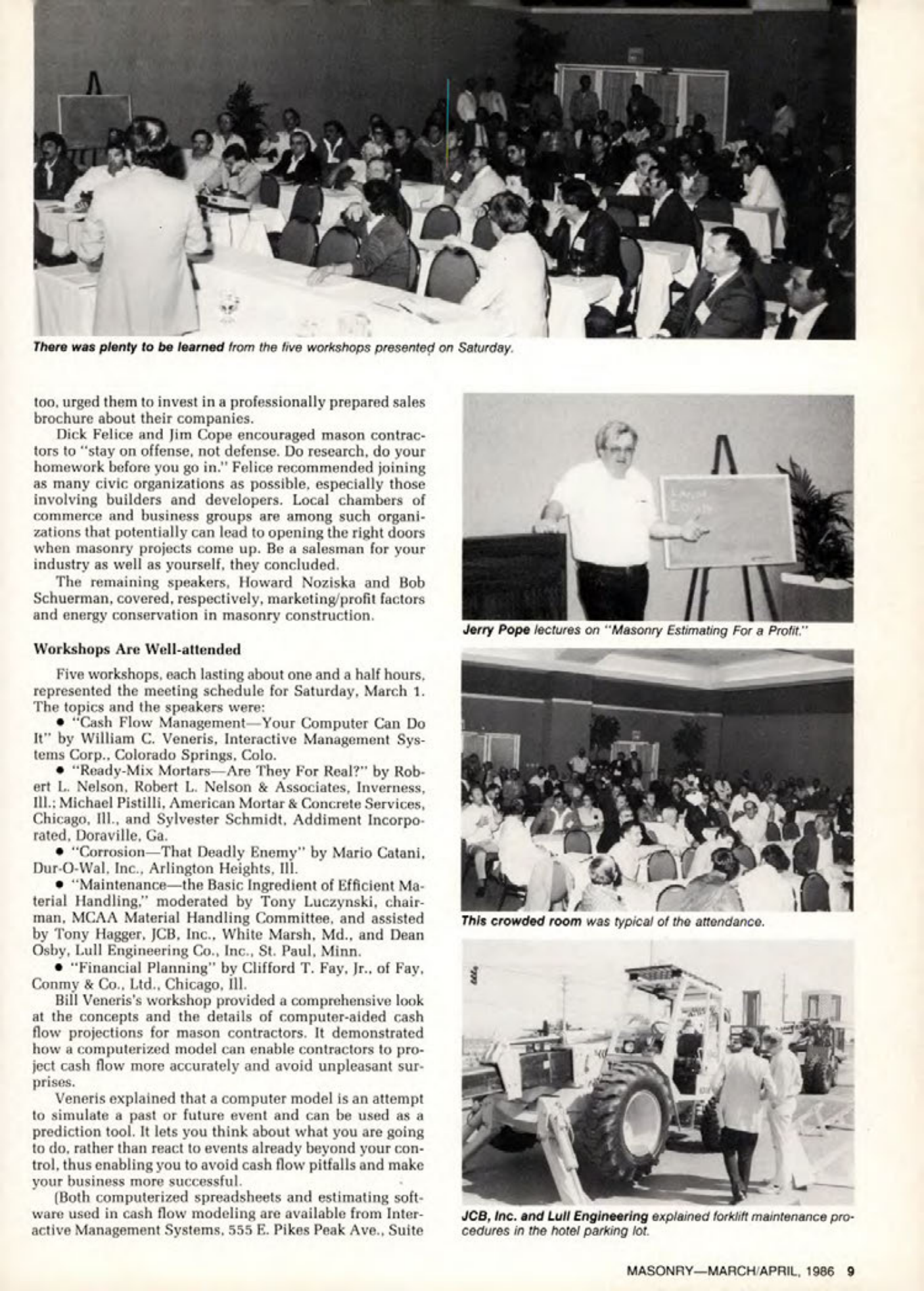 Masonry Magazine April 1986 Page. 9