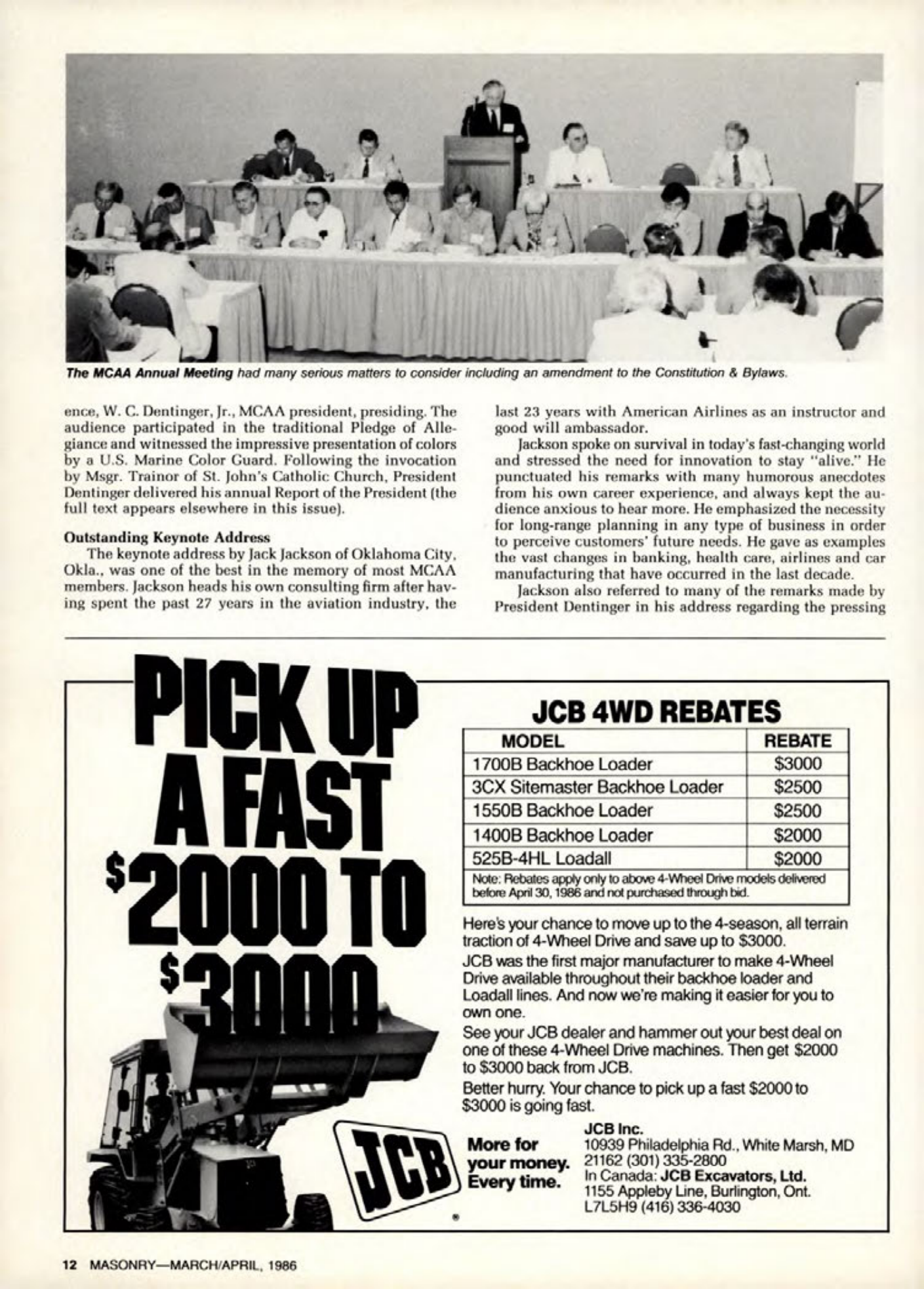 Masonry Magazine April 1986 Page. 12