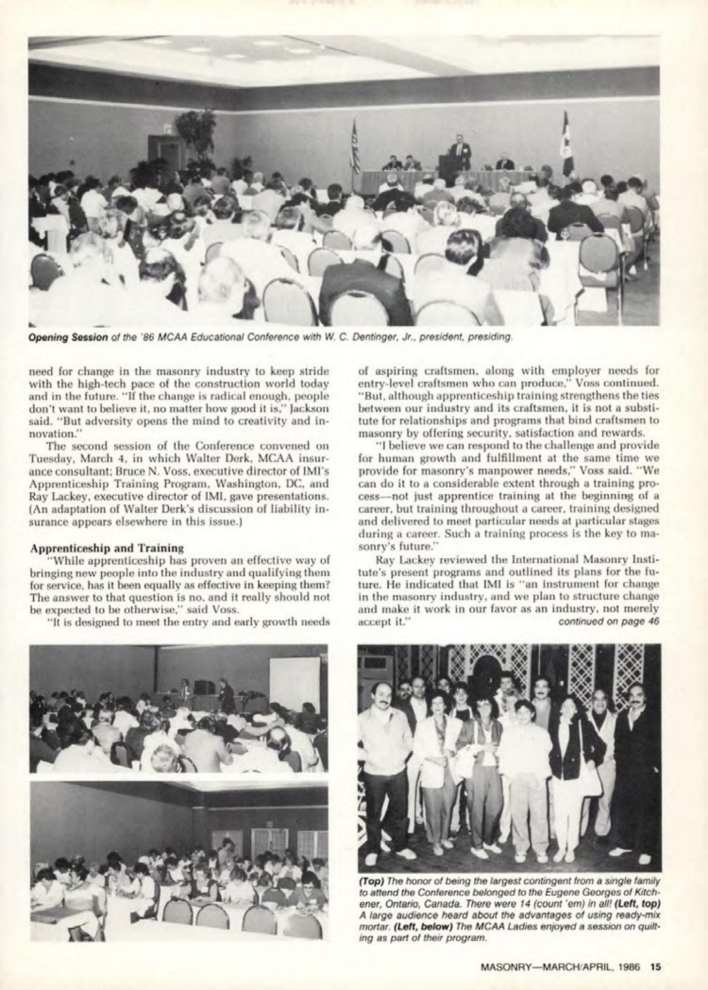 Masonry Magazine April 1986 Page. 15
