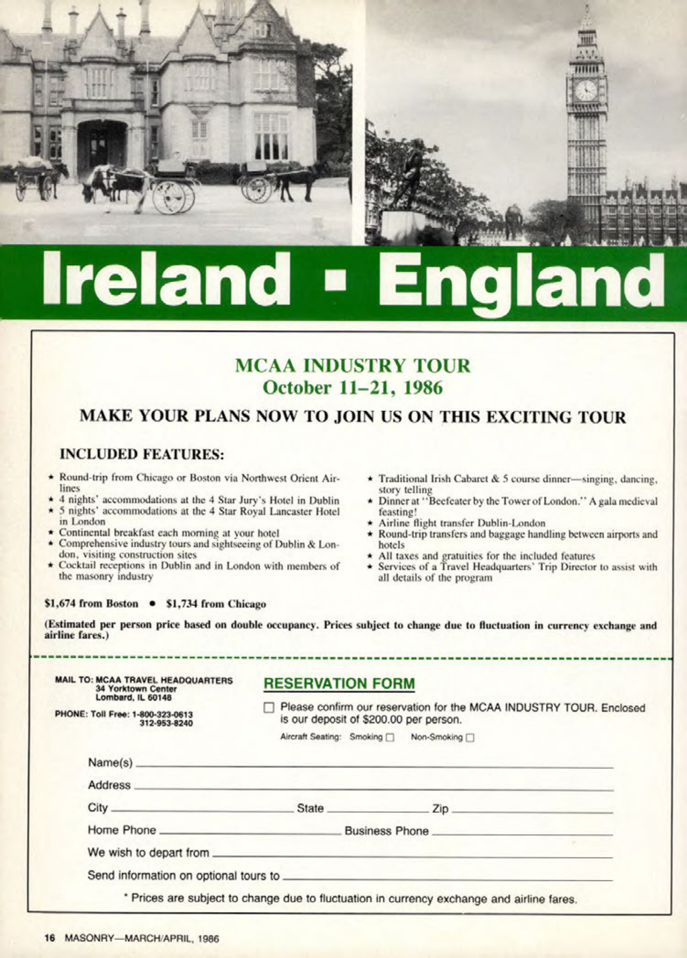 Masonry Magazine April 1986 Page. 16