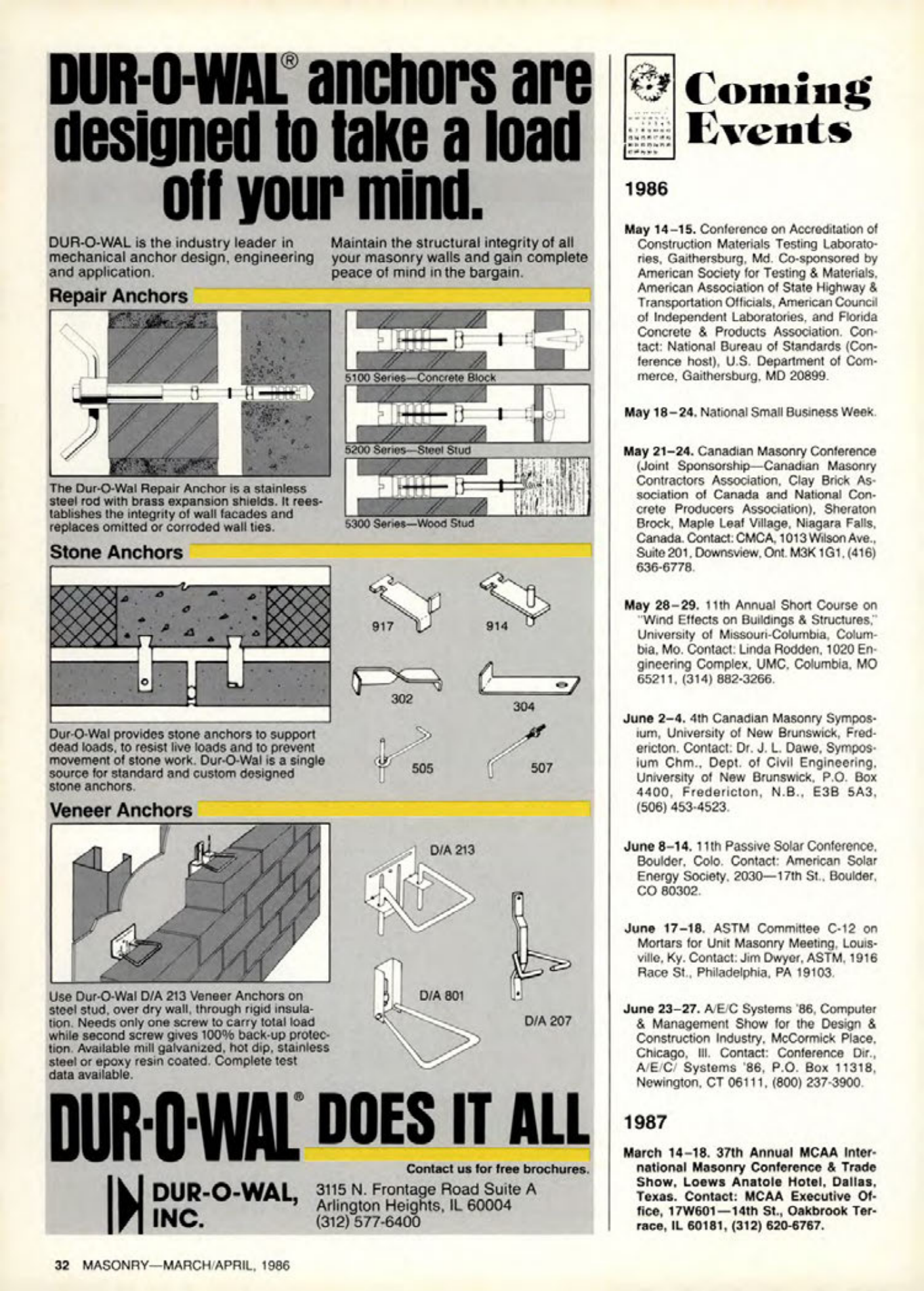 Masonry Magazine April 1986 Page. 32