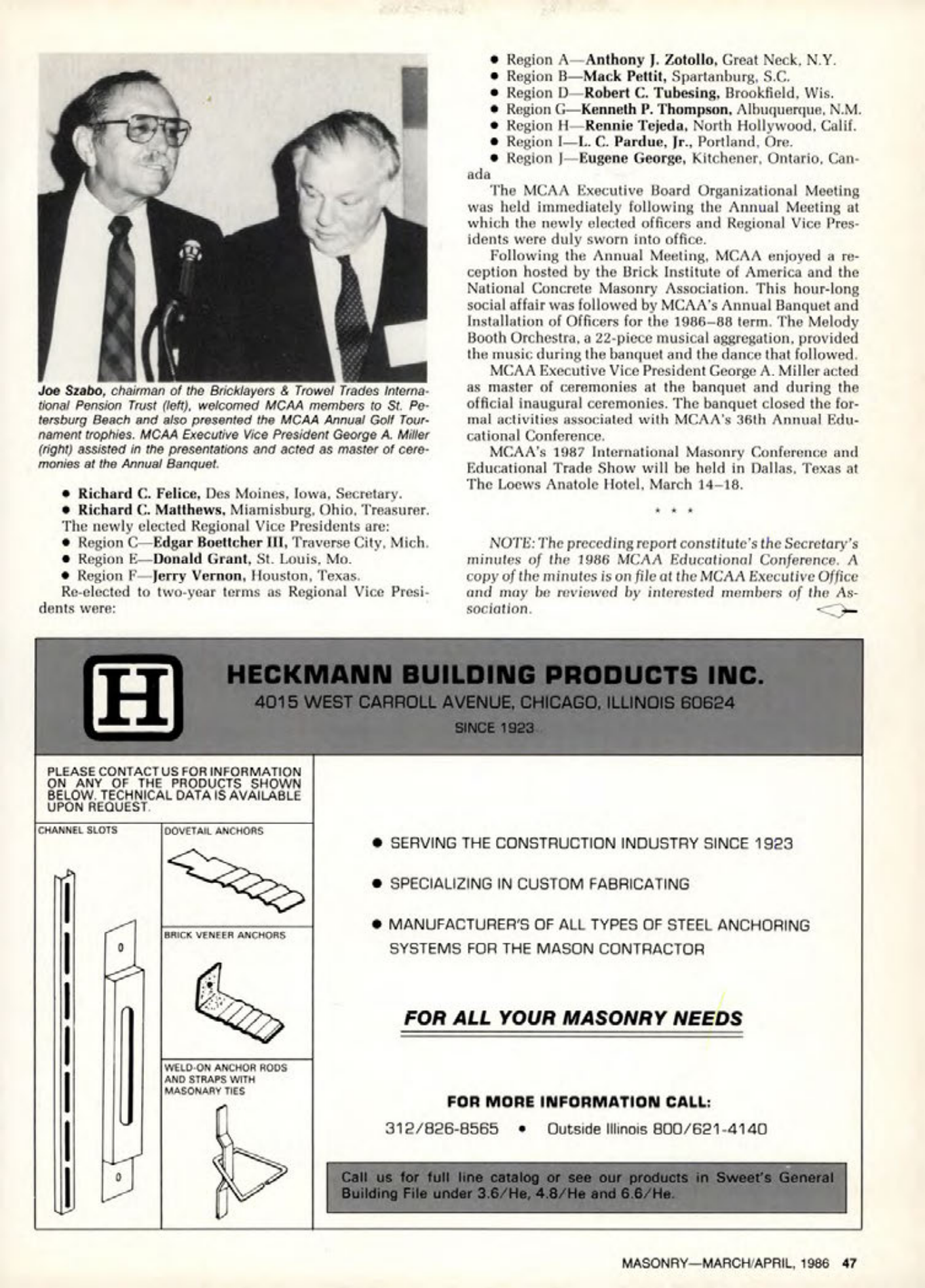 Masonry Magazine April 1986 Page. 47