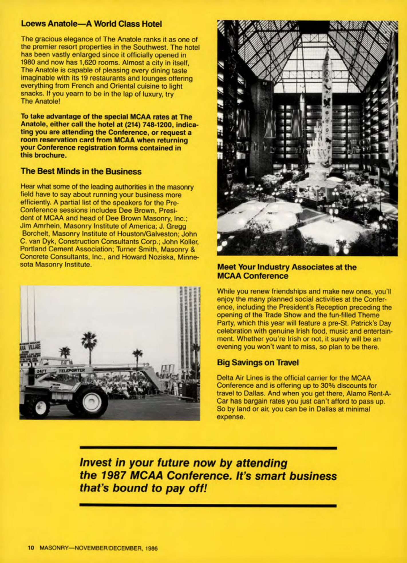 Masonry Magazine December 1986 Page. 10