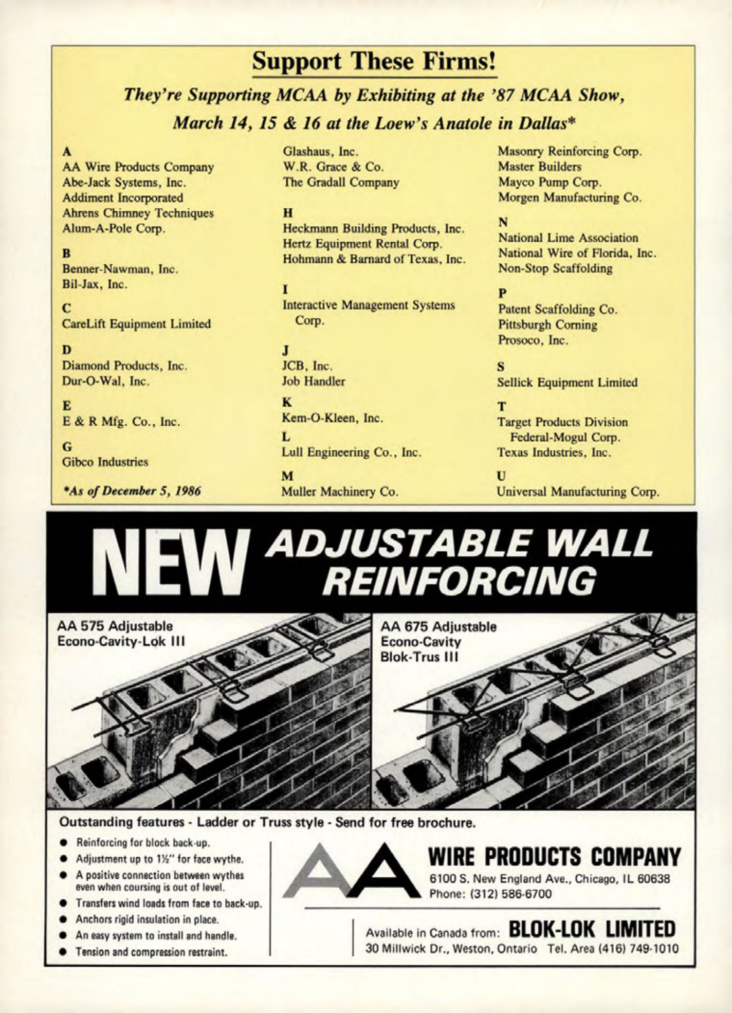 Masonry Magazine December 1986 Page. 16