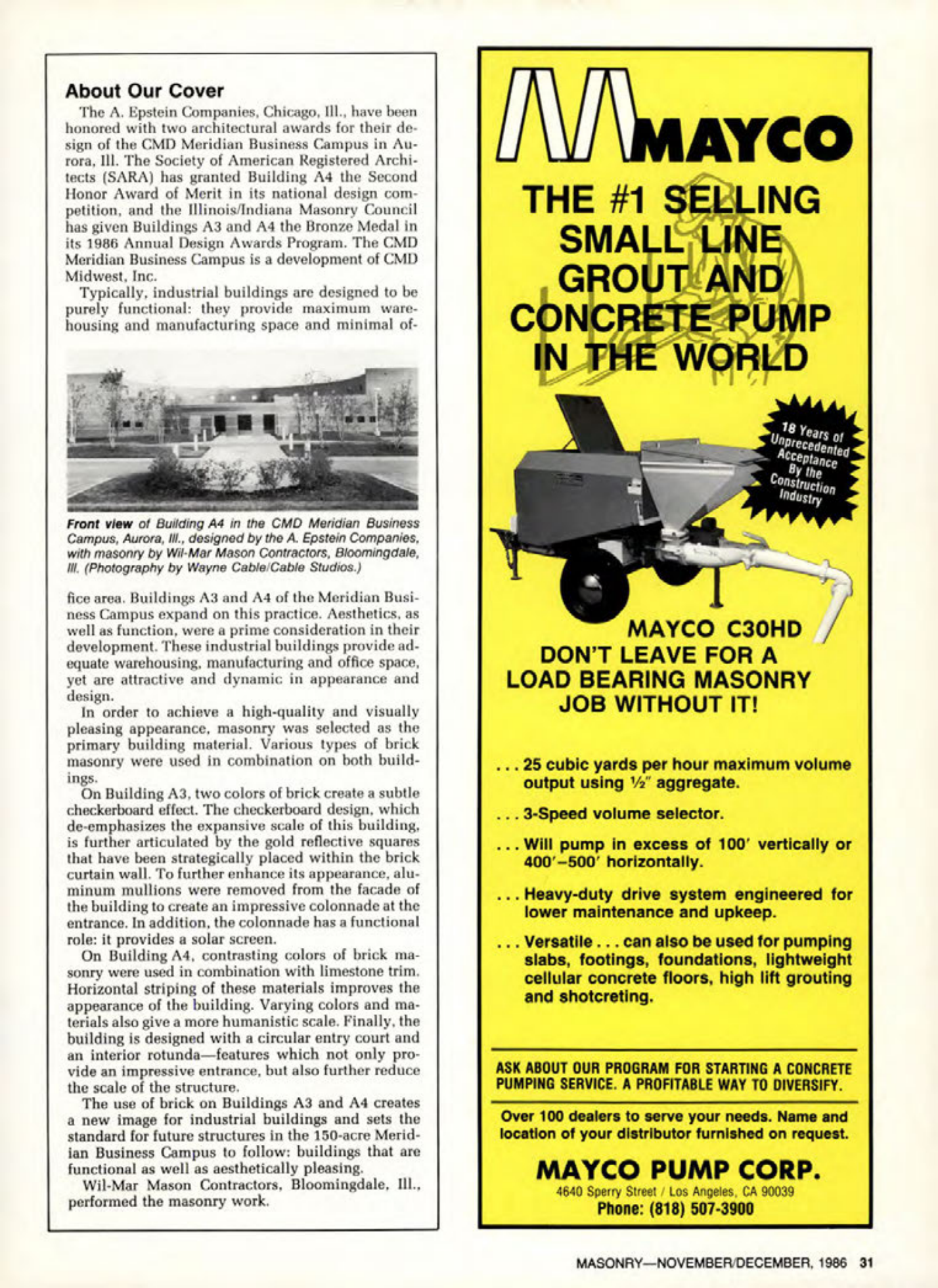 Masonry Magazine December 1986 Page. 31