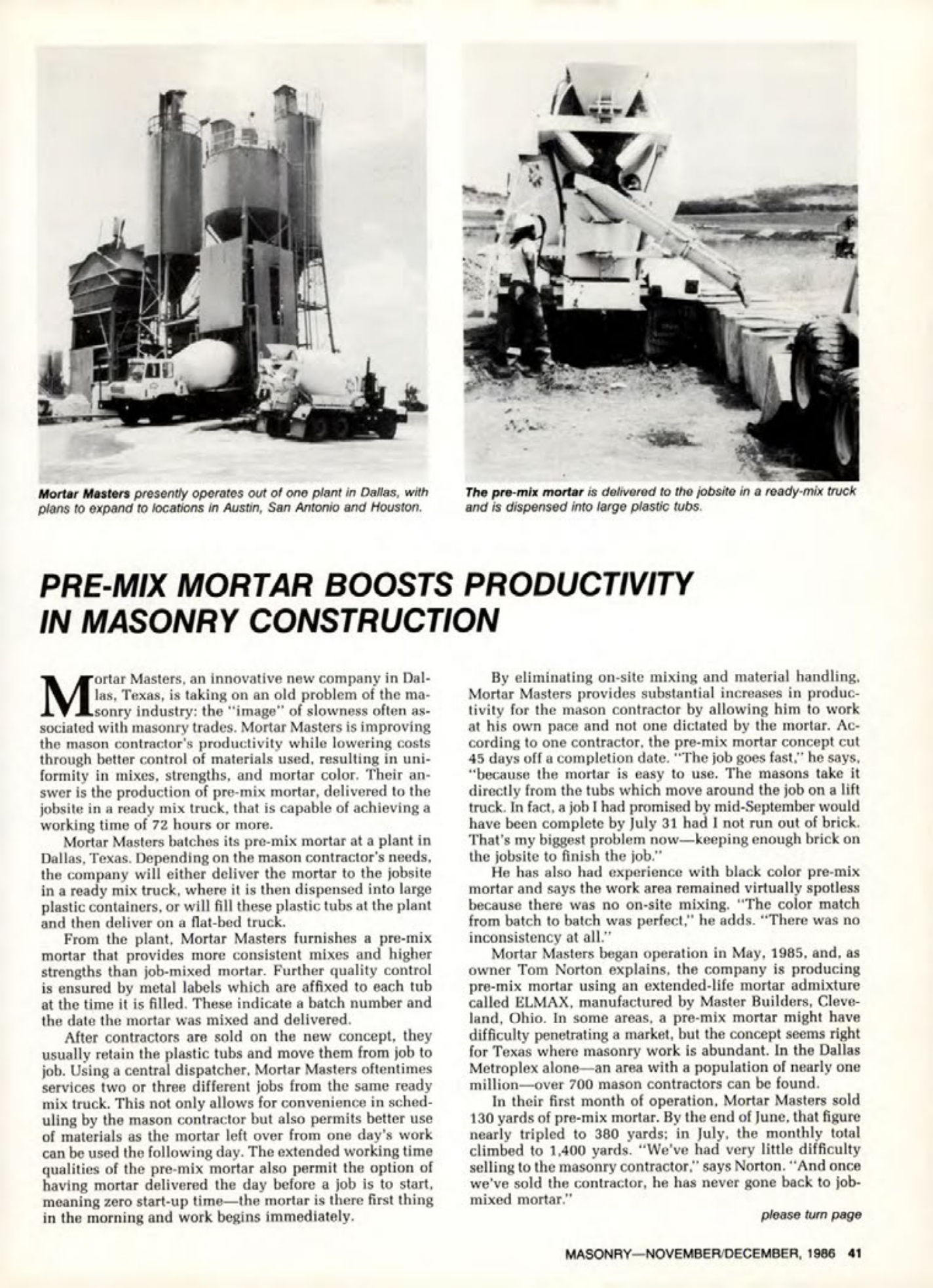Masonry Magazine December 1986 Page. 41