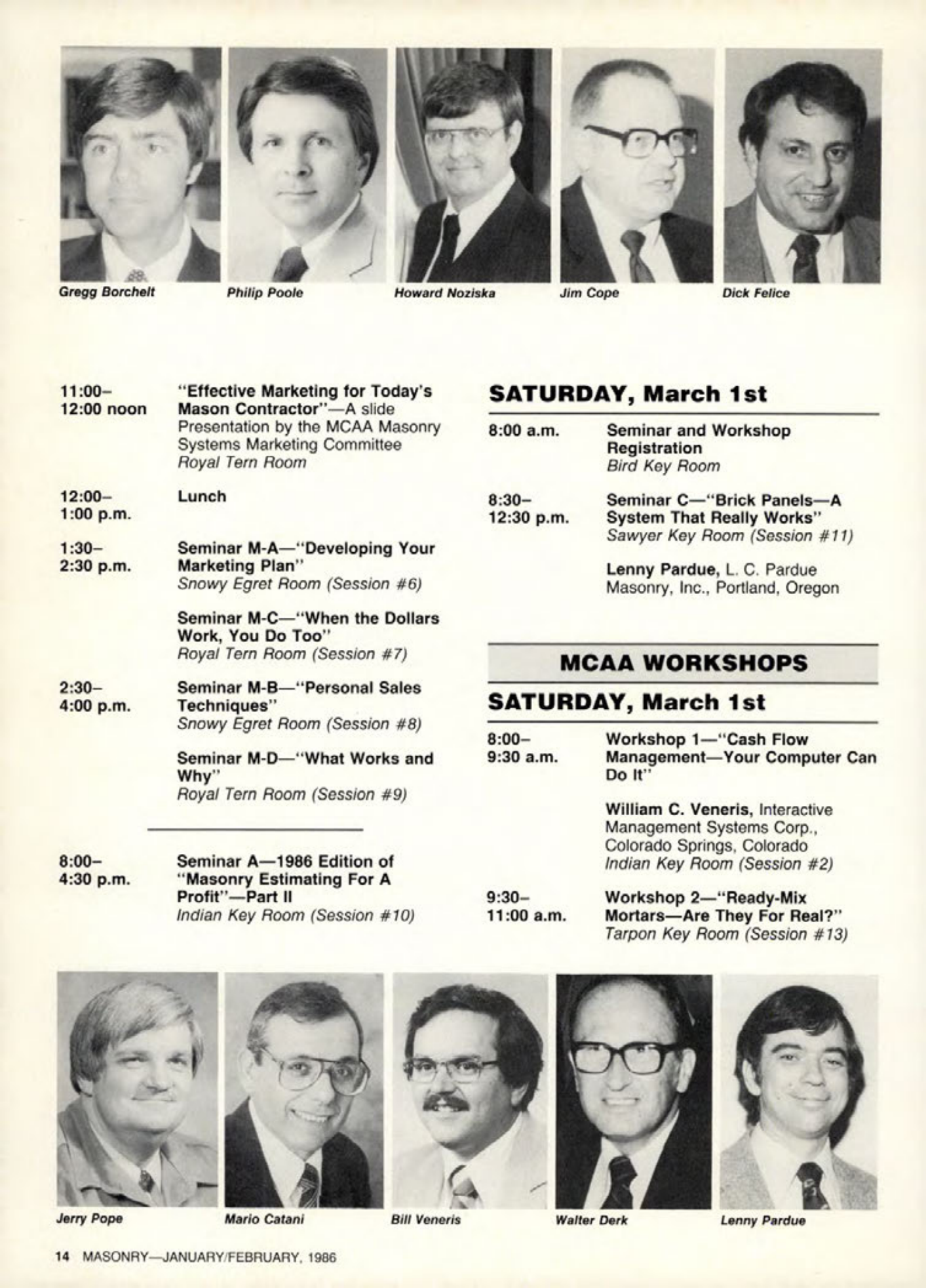 Masonry Magazine February 1986 Page. 14