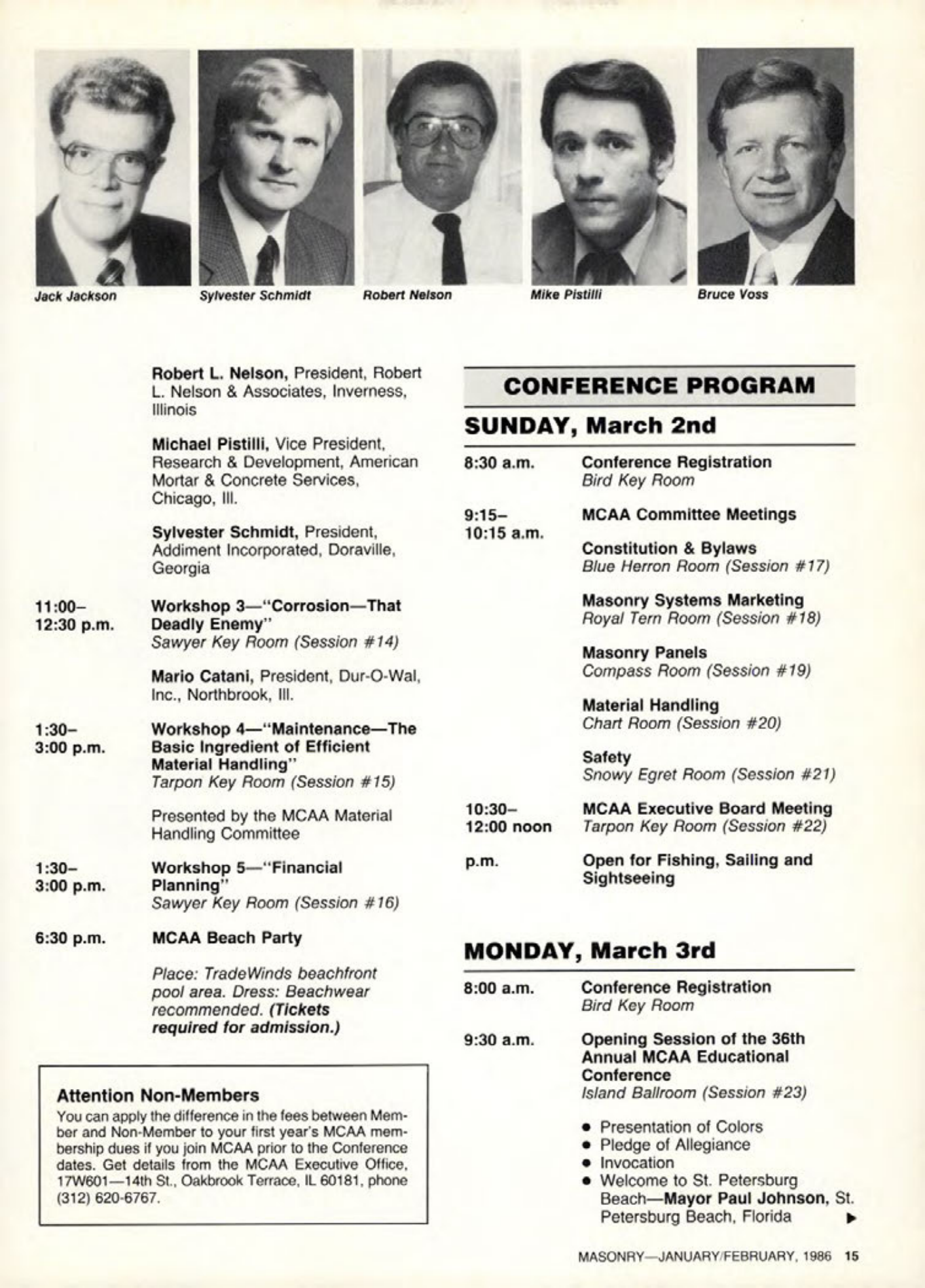 Masonry Magazine February 1986 Page. 15