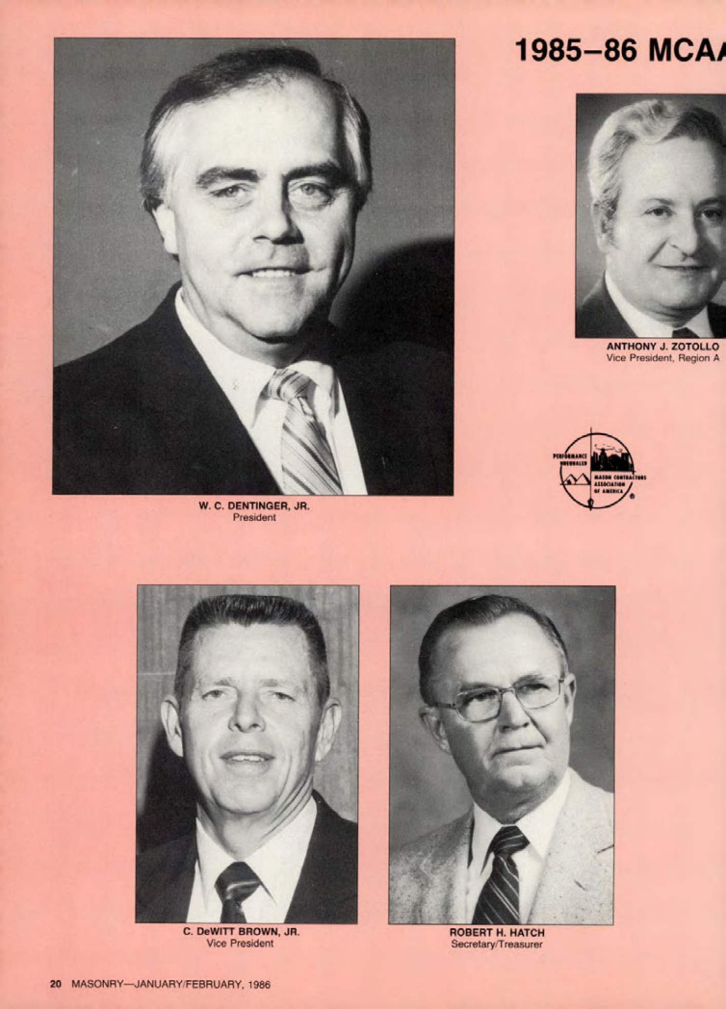 Masonry Magazine February 1986 Page. 20