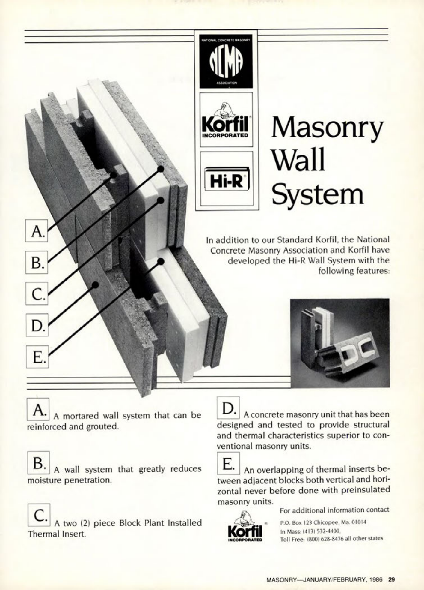 Masonry Magazine February 1986 Page. 29