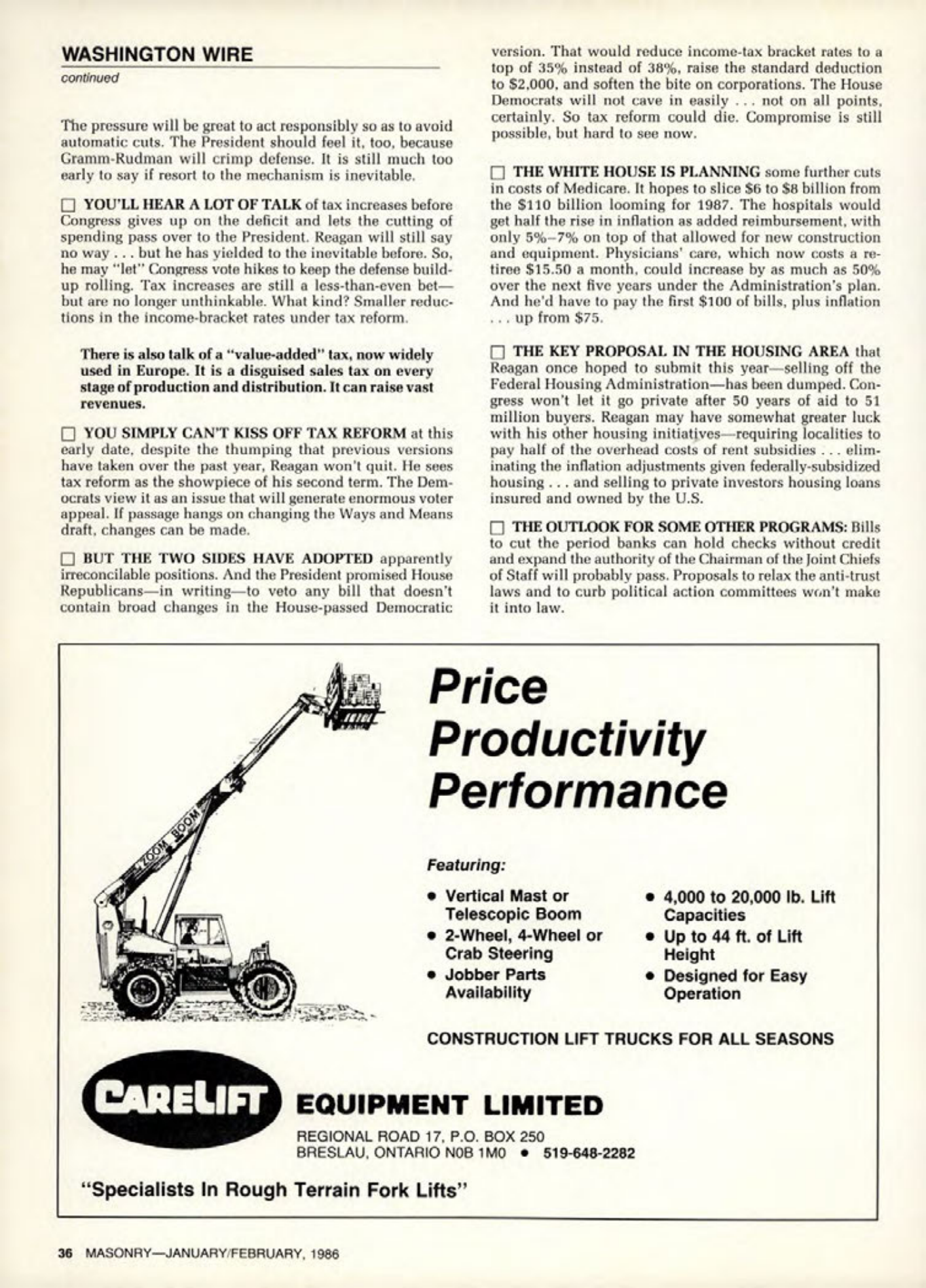 Masonry Magazine February 1986 Page. 36