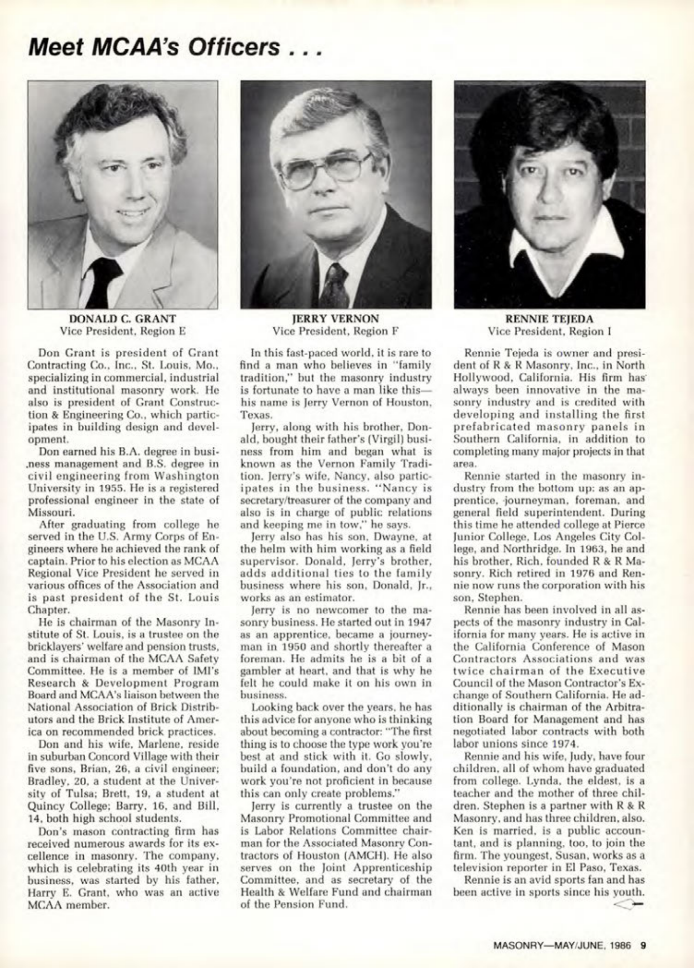 Masonry Magazine June 1986 Page. 9